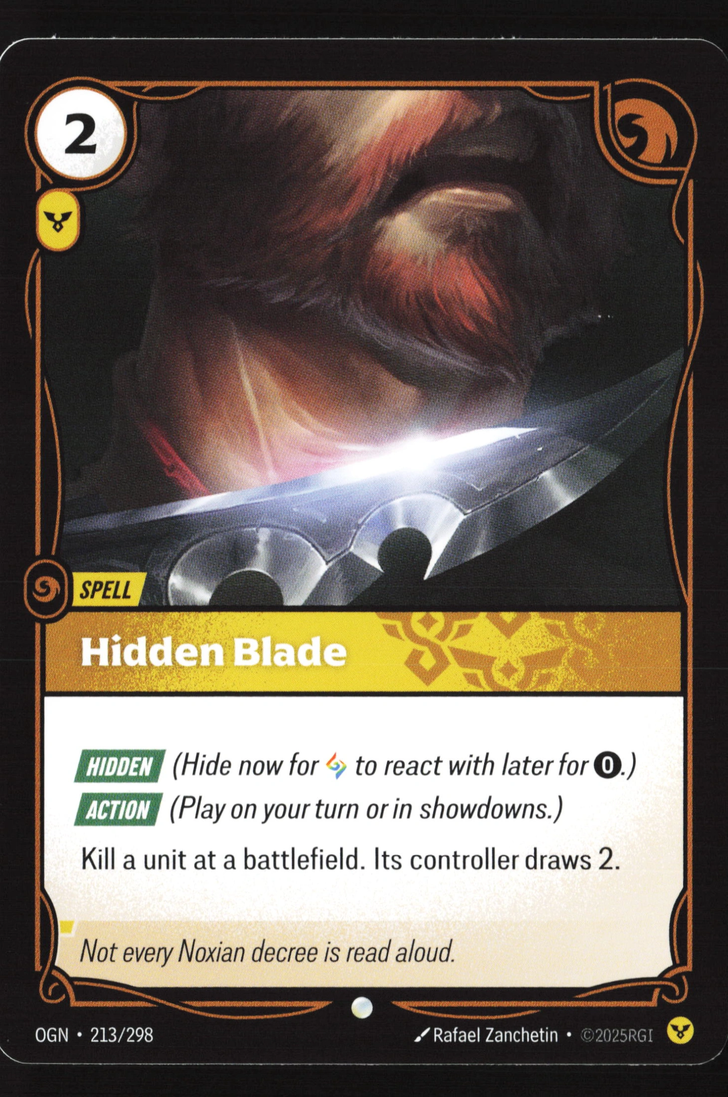 Hidden Blade (OGN 213) — Voorkant