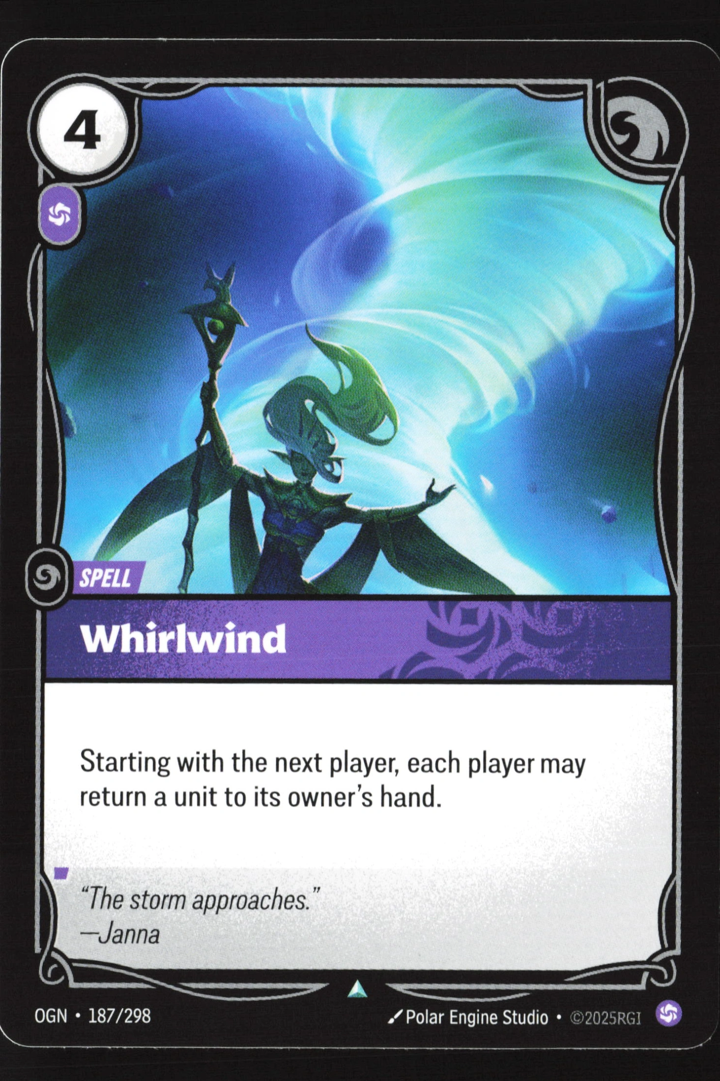 Whirlwind (OGN 187) — Voorkant