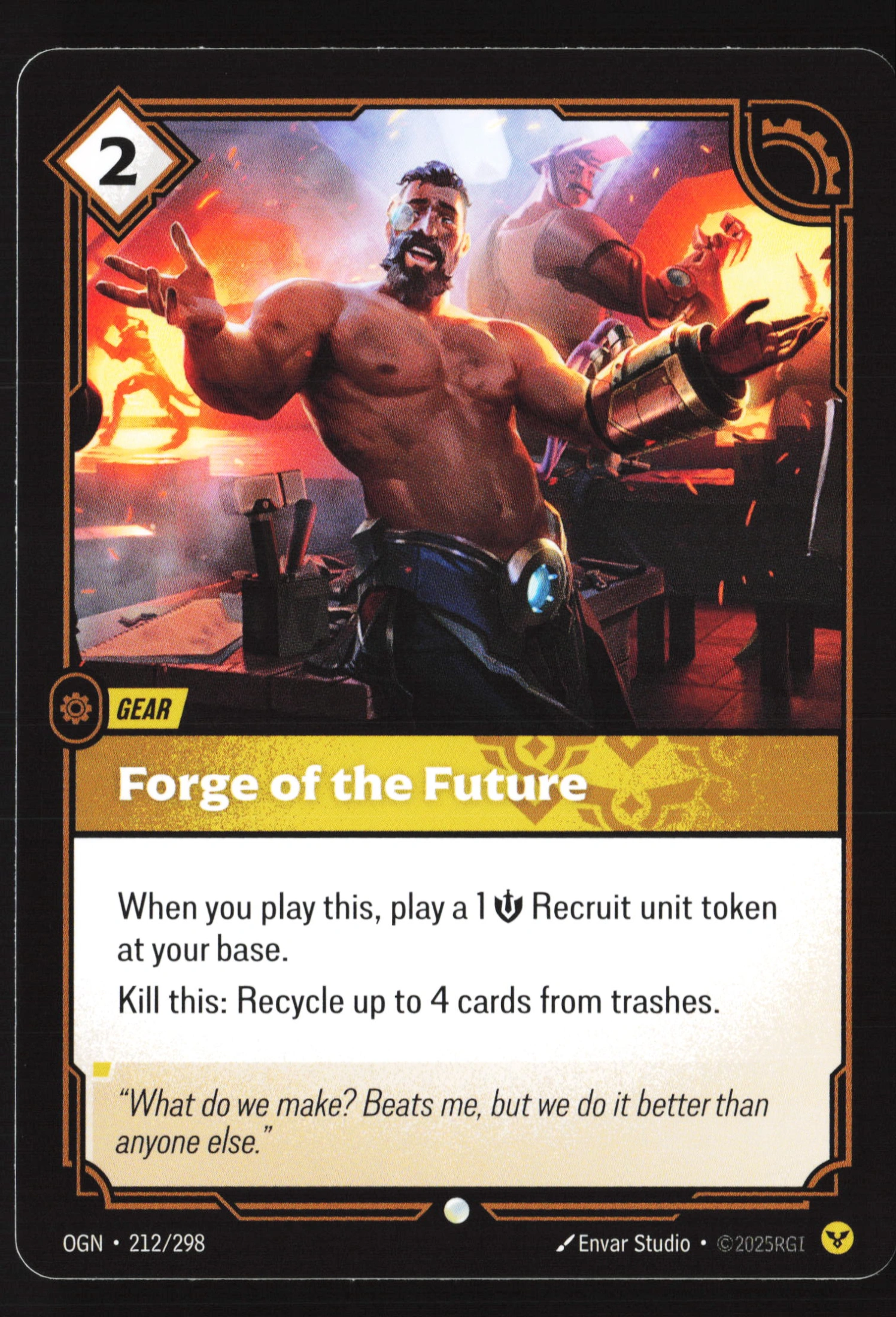 Forge Of The Future (OGN 212) — Voorkant
