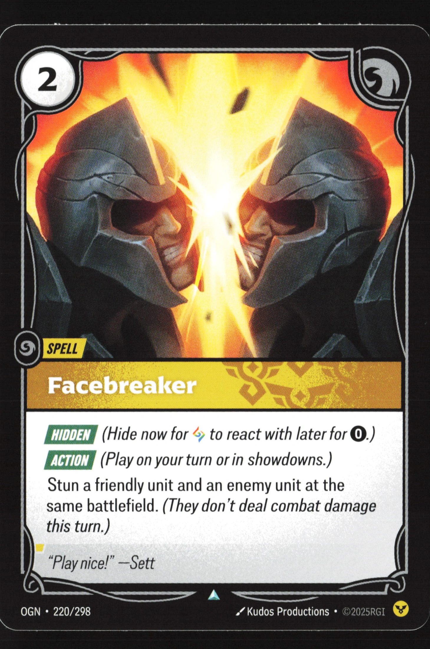 Facebreaker (OGN 220) — Voorkant
