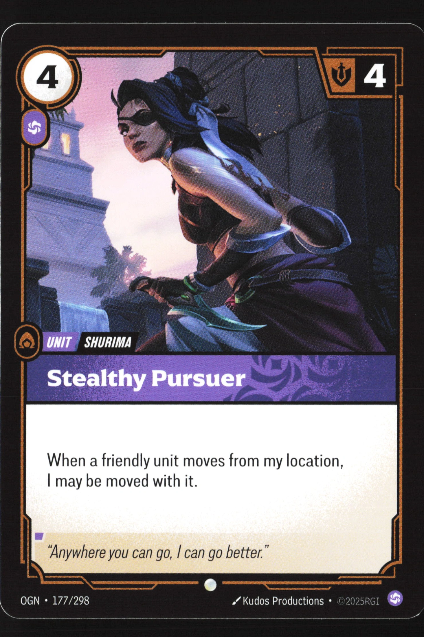 Stealthy Pursuer (OGN 177) — Voorkant