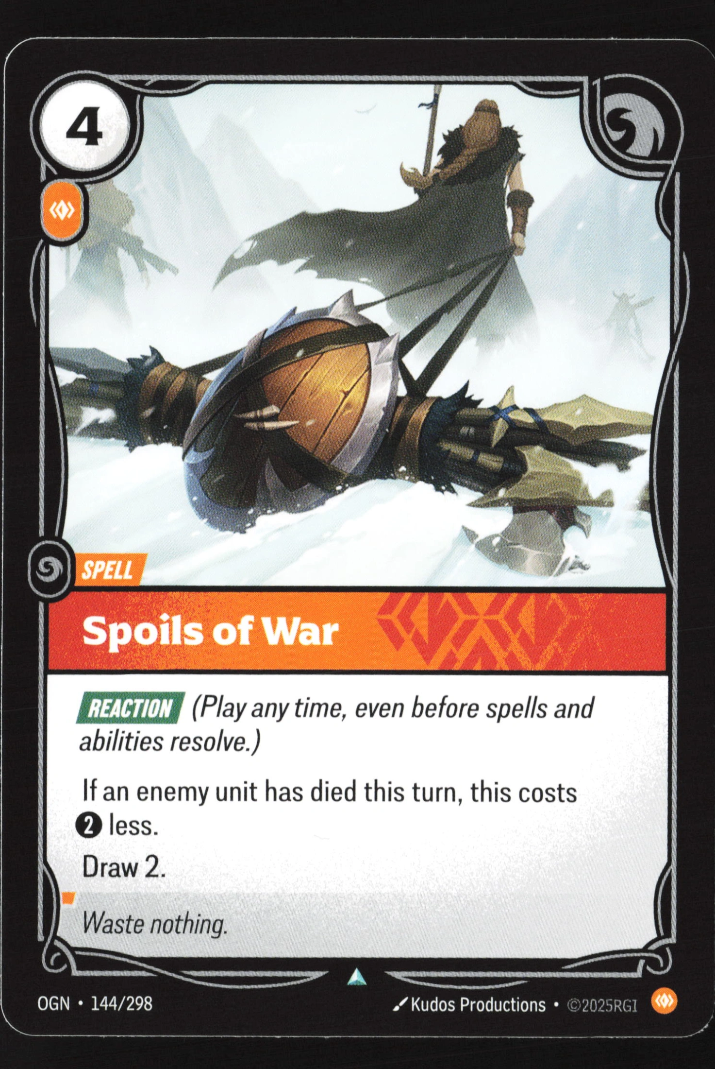 Spoils Of War (OGN 144) — Voorkant
