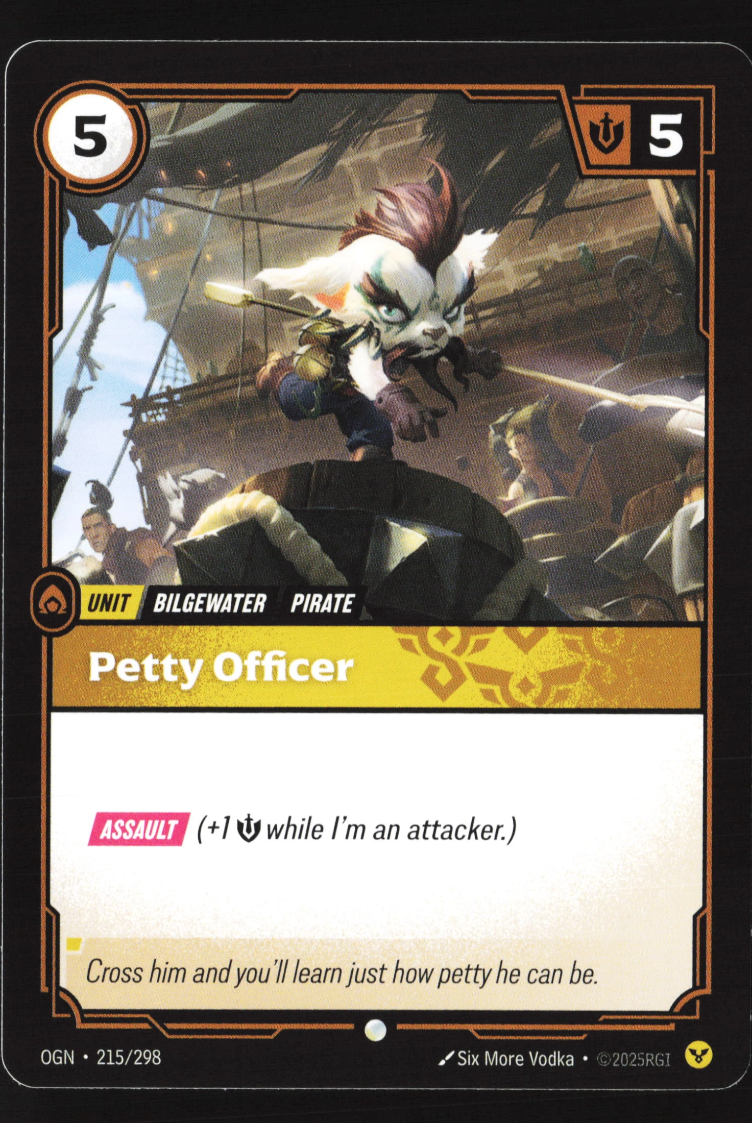 Petty Officer (OGN 215) — Voorkant