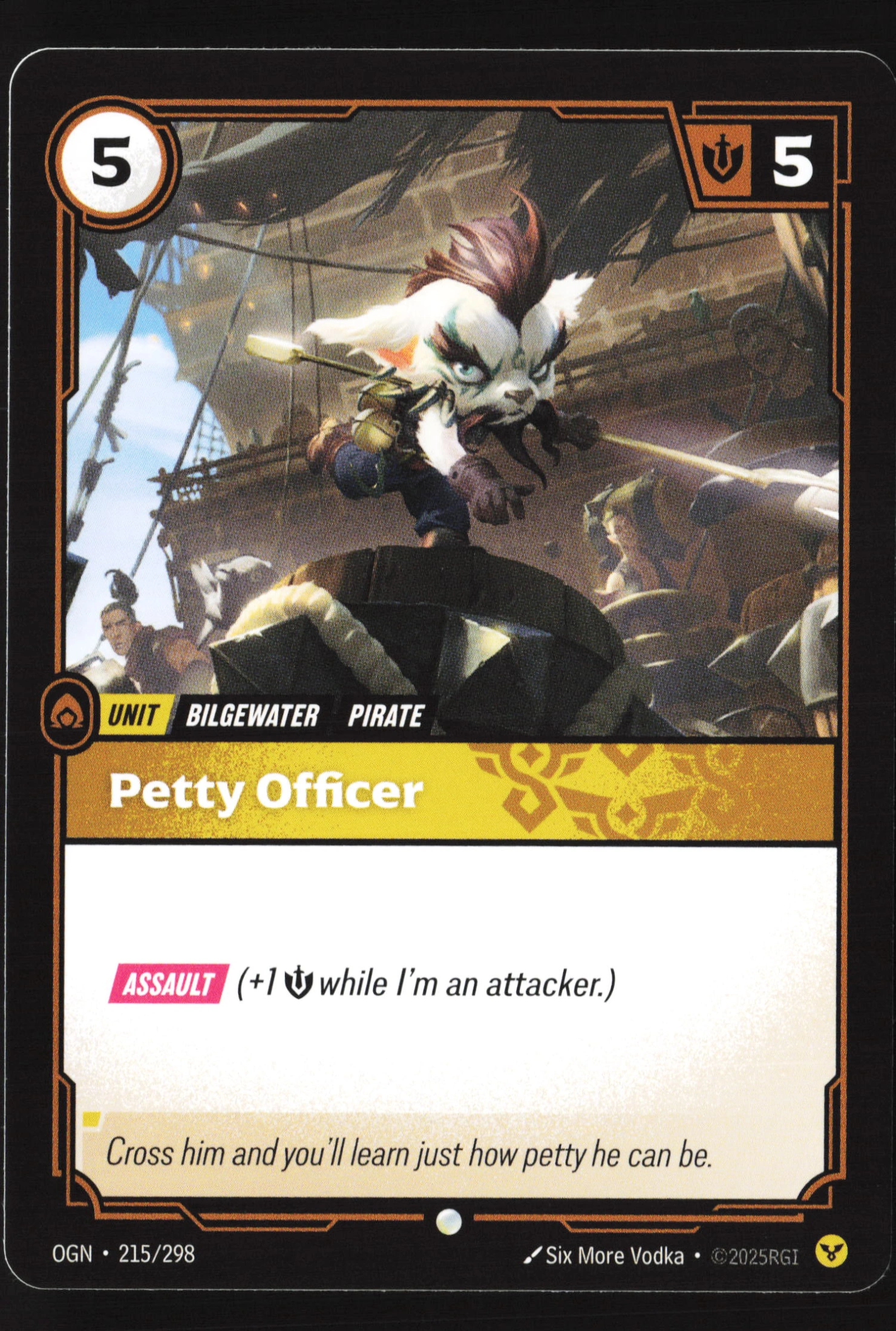 Petty Officer (OGN 215) — Voorkant