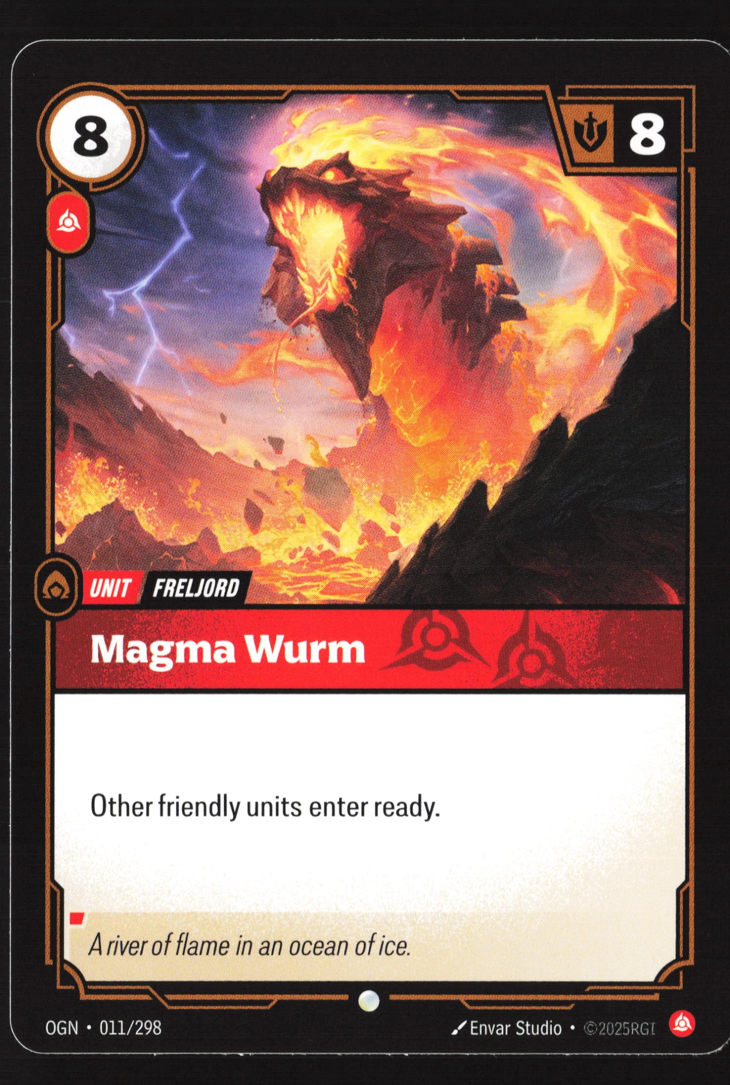 Magma Wurm (OGN 011) — Voorkant