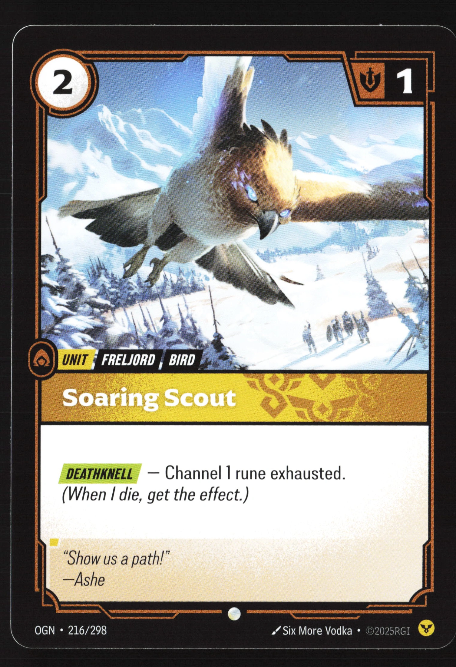 Soaring Scout (OGN 216) — Voorkant