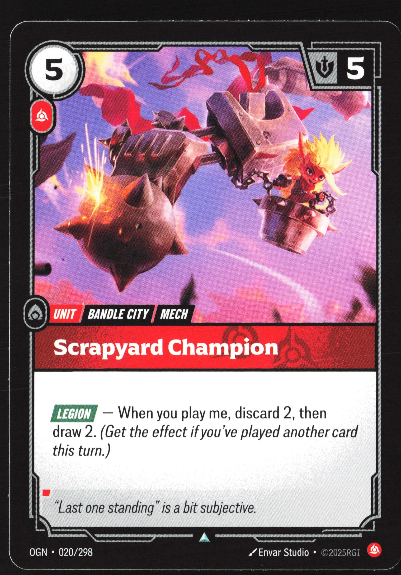 Scrapyard Champion (OGN 020) — Voorkant
