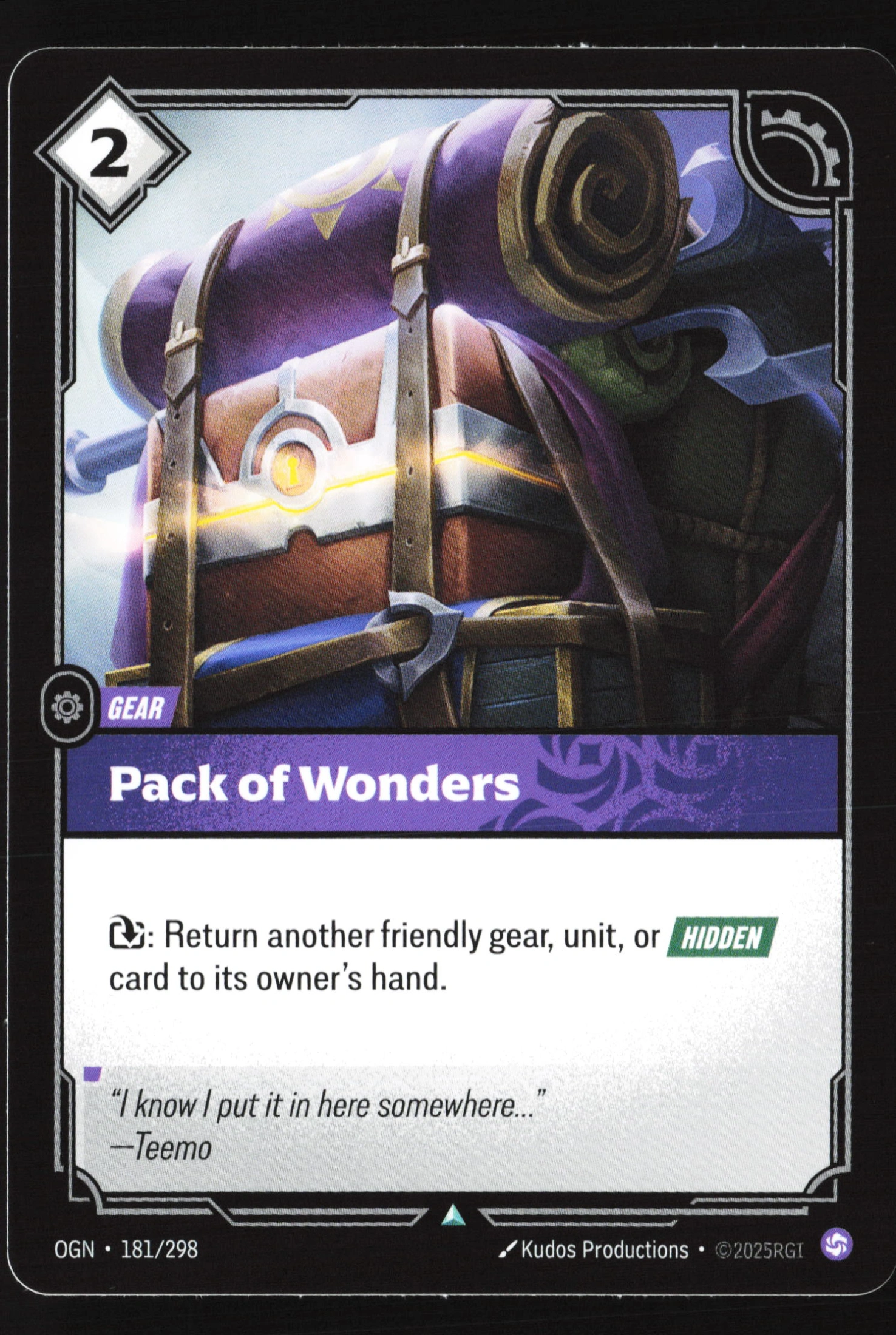 Pack Of Wonders (OGN 181) — Voorkant