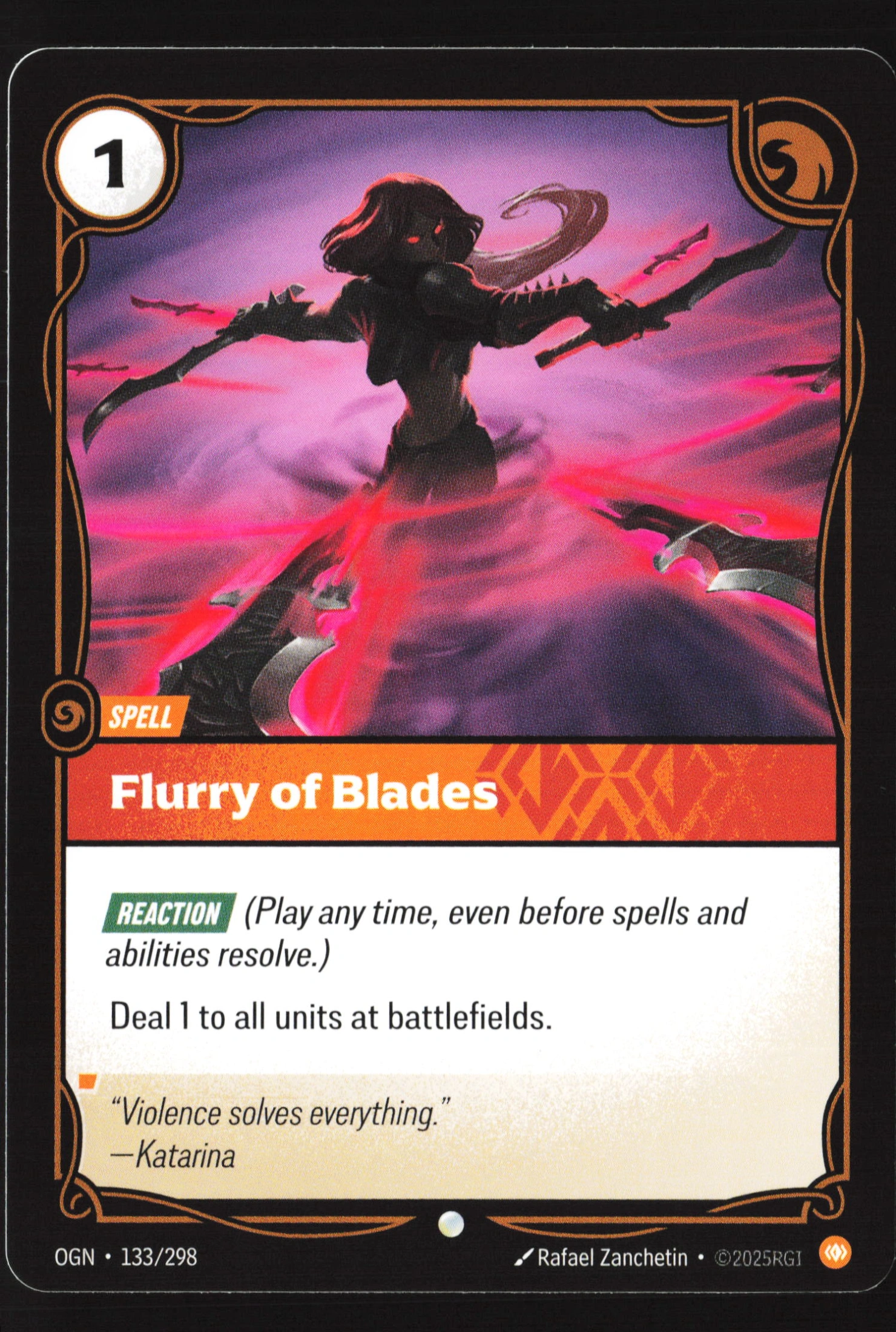 Flurry Of Blades (OGN 133) — Voorkant