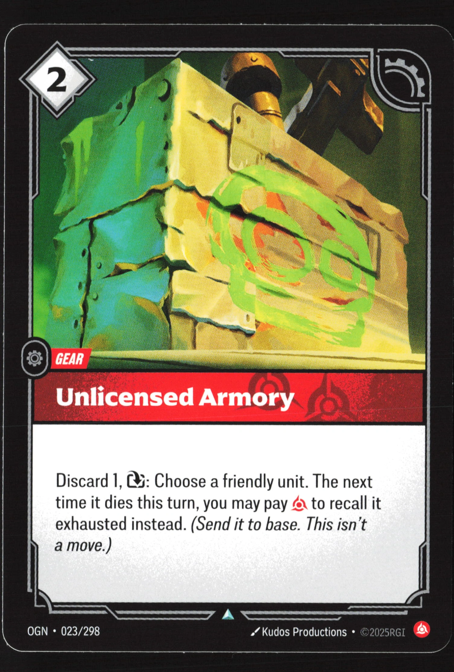 Unlicensed Armory (OGN 023) — Voorkant