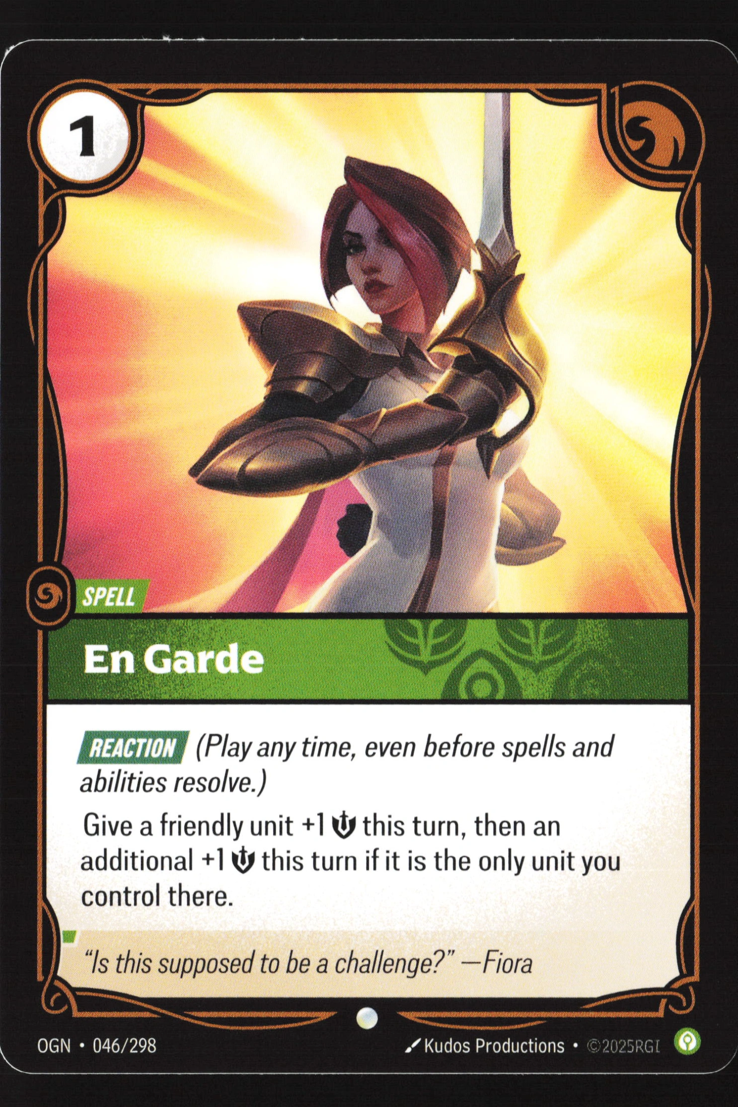 En Garde (OGN 046) — Voorkant
