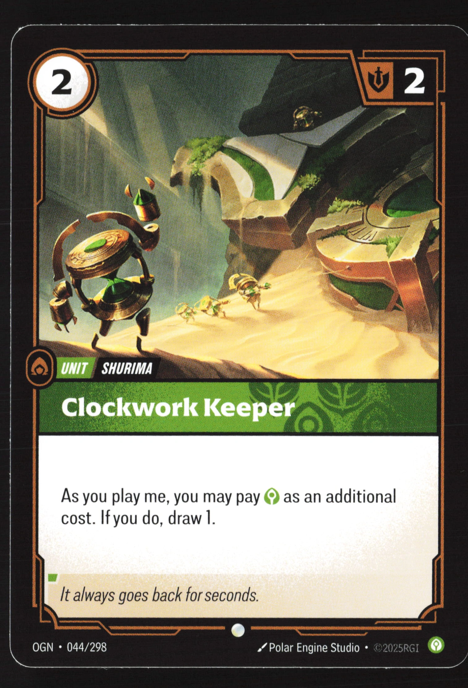 Clockwork Keeper (OGN 044) — Voorkant