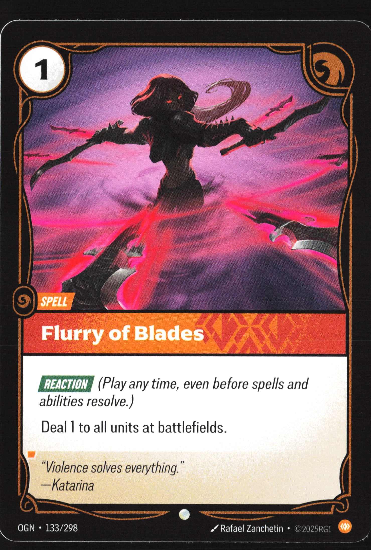Flurry Of Blades (OGN 133) — Voorkant