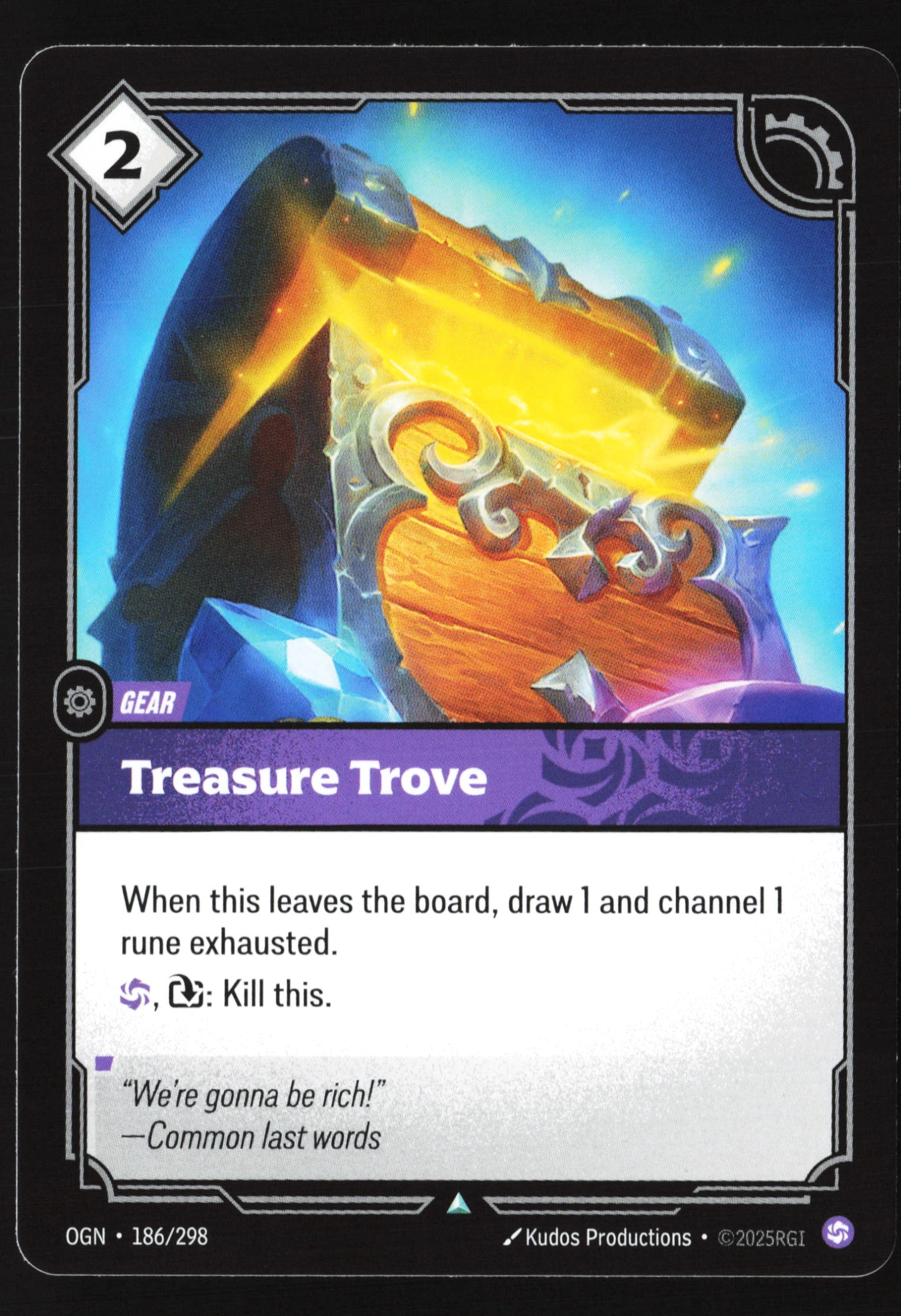Treasure Trove (OGN 186) — Voorkant