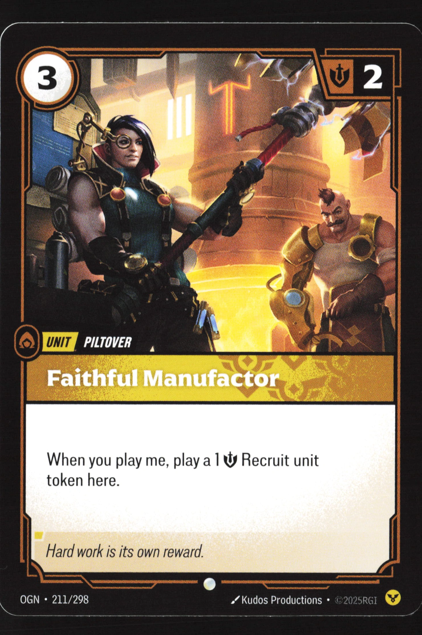 Faithful Manufactor (OGN 211) — Voorkant
