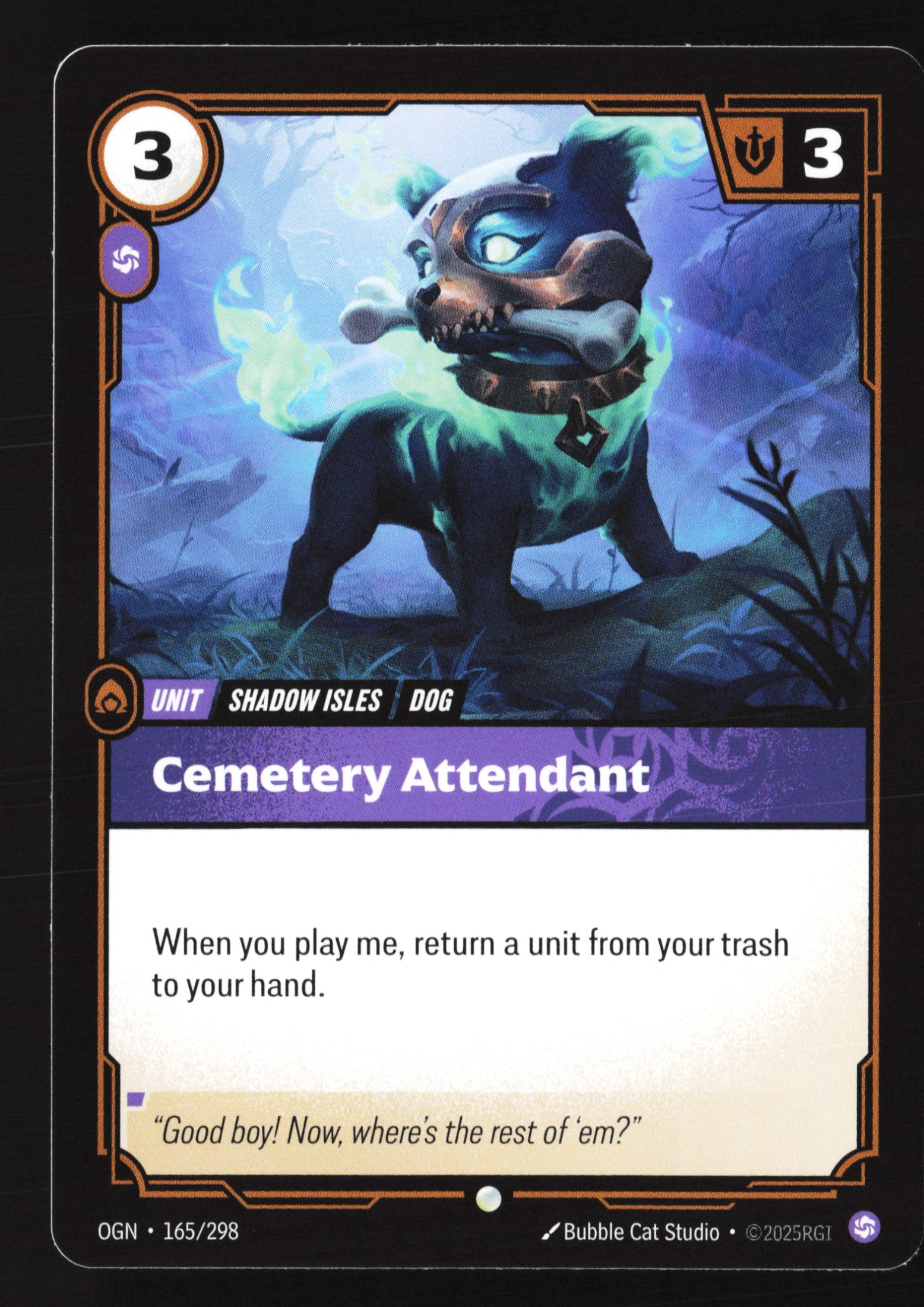 Cemetery Attendant (OGN 165) — Voorkant
