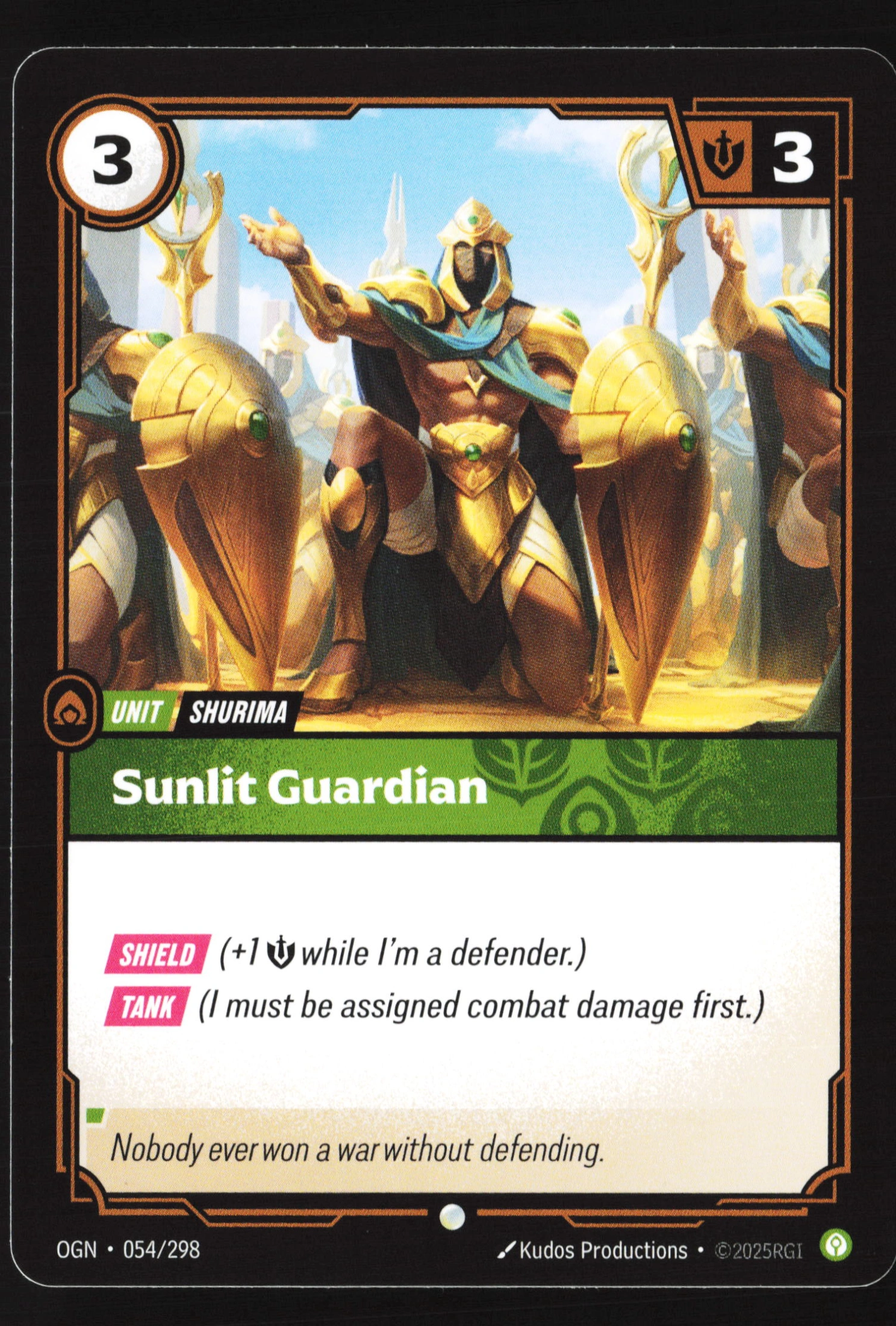Sunlit Guardian (OGN 054) — Voorkant