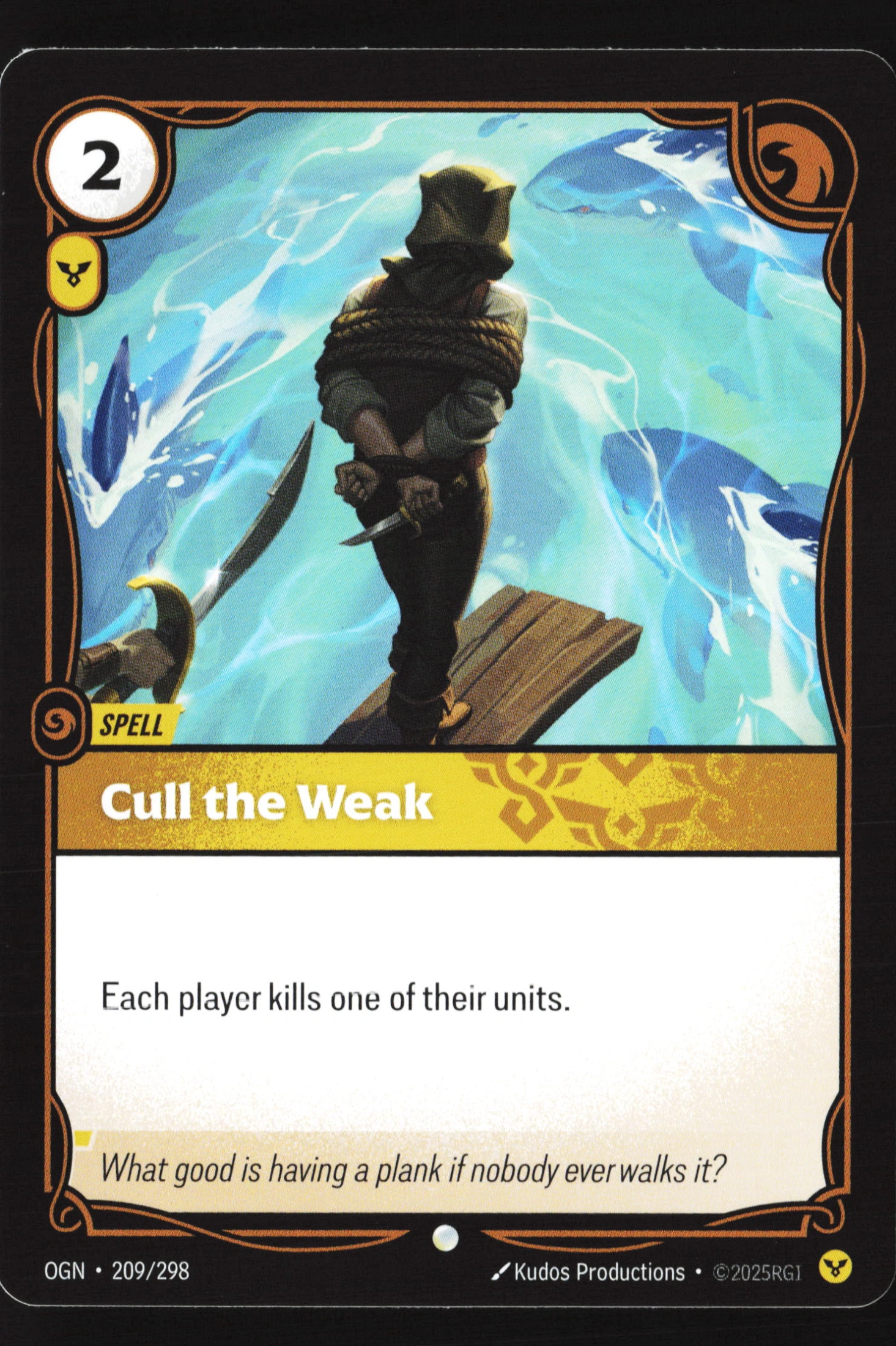 Cull The Weak (OGN 209) — Voorkant