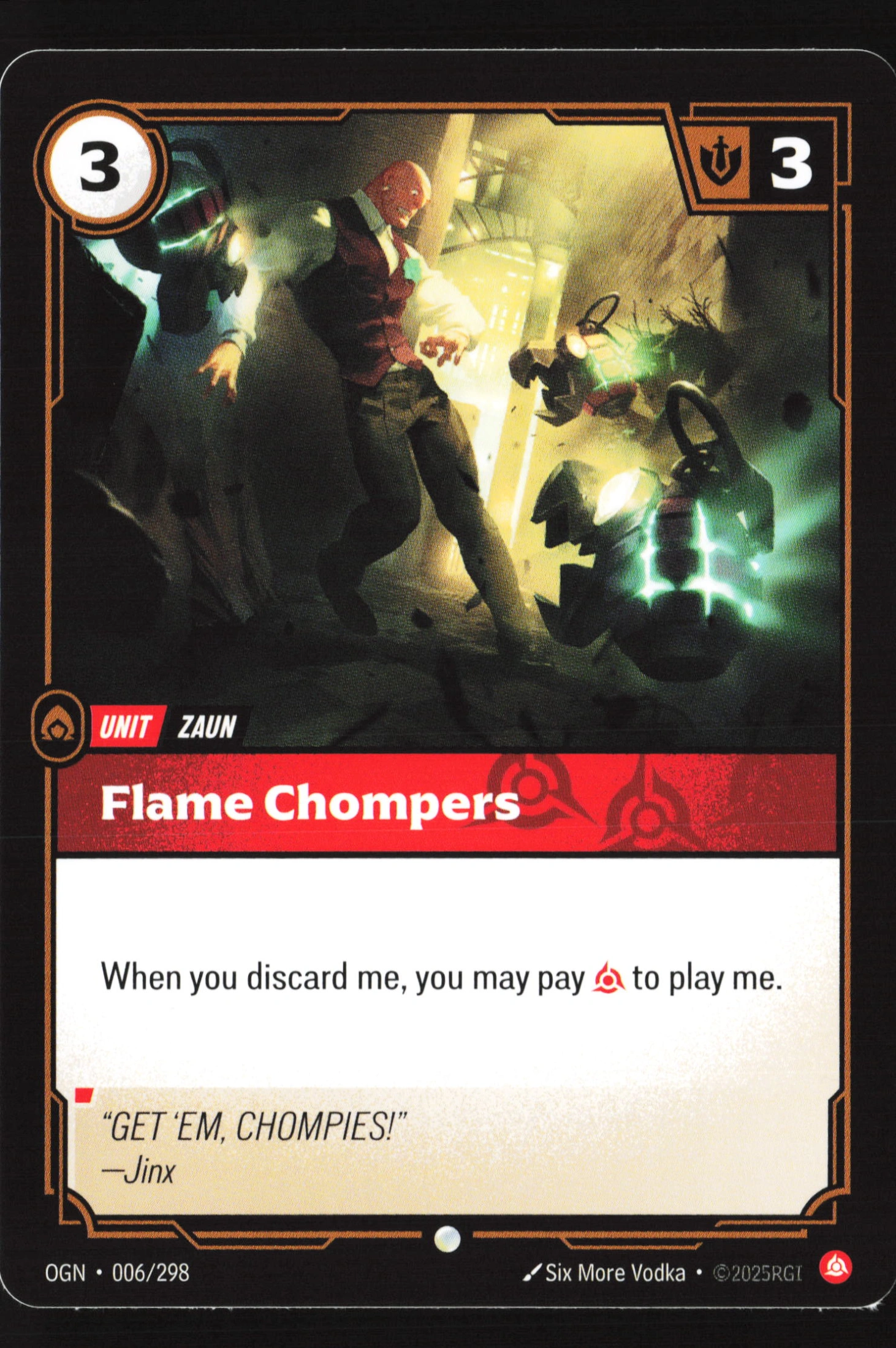 Flame Chompers (OGN 006) — Voorkant