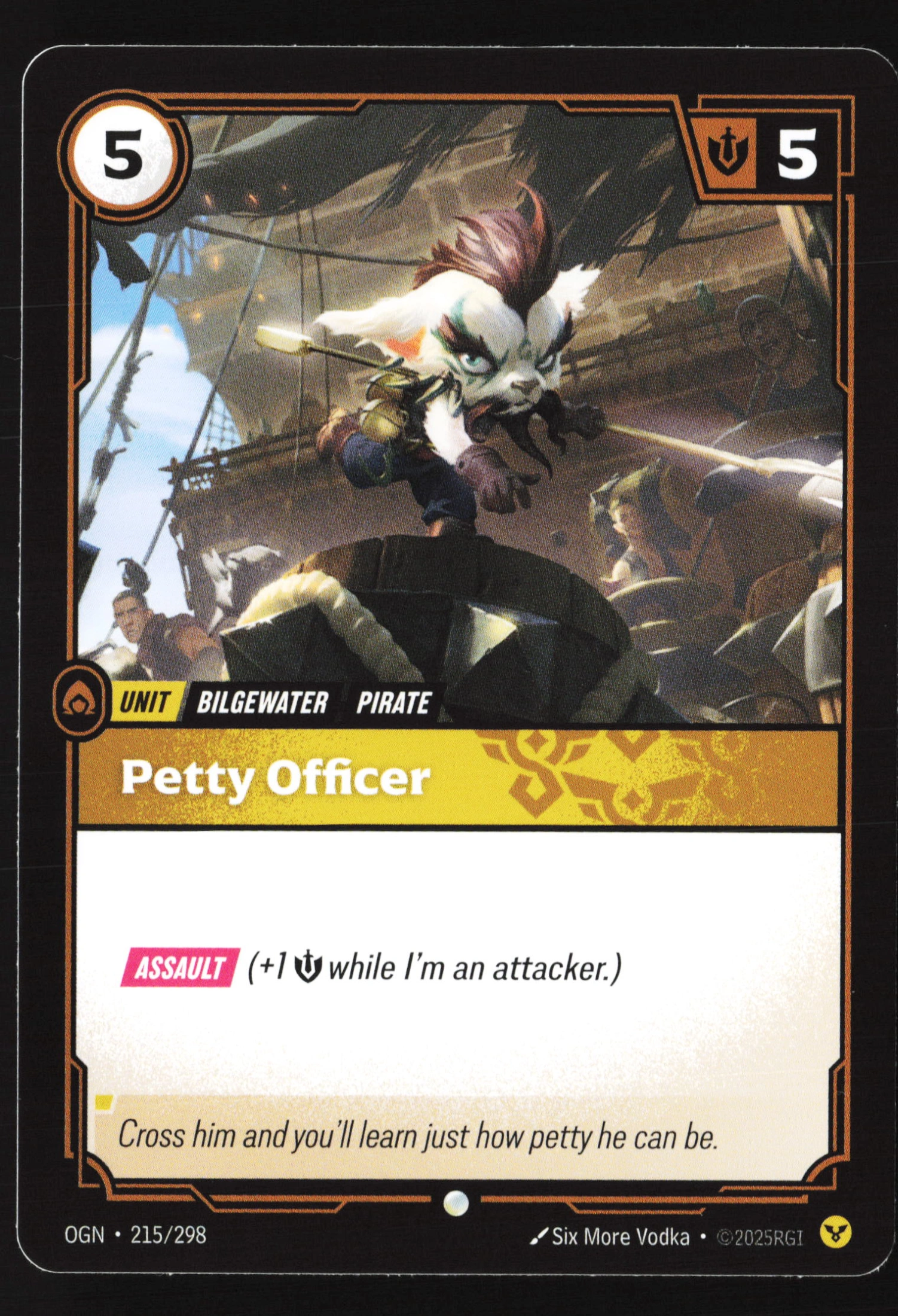 Petty Officer (OGN 215) — Voorkant