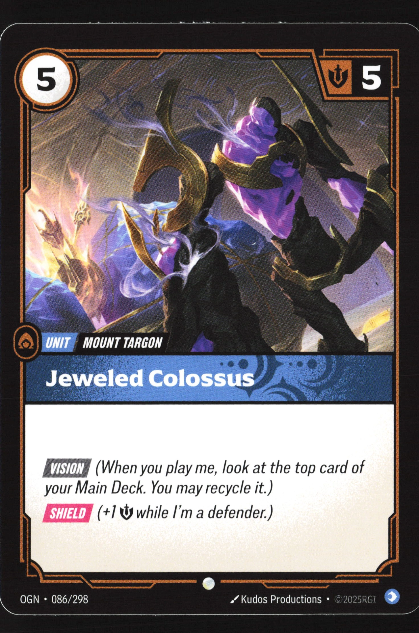 Jeweled Colossus (OGN 086) — Voorkant