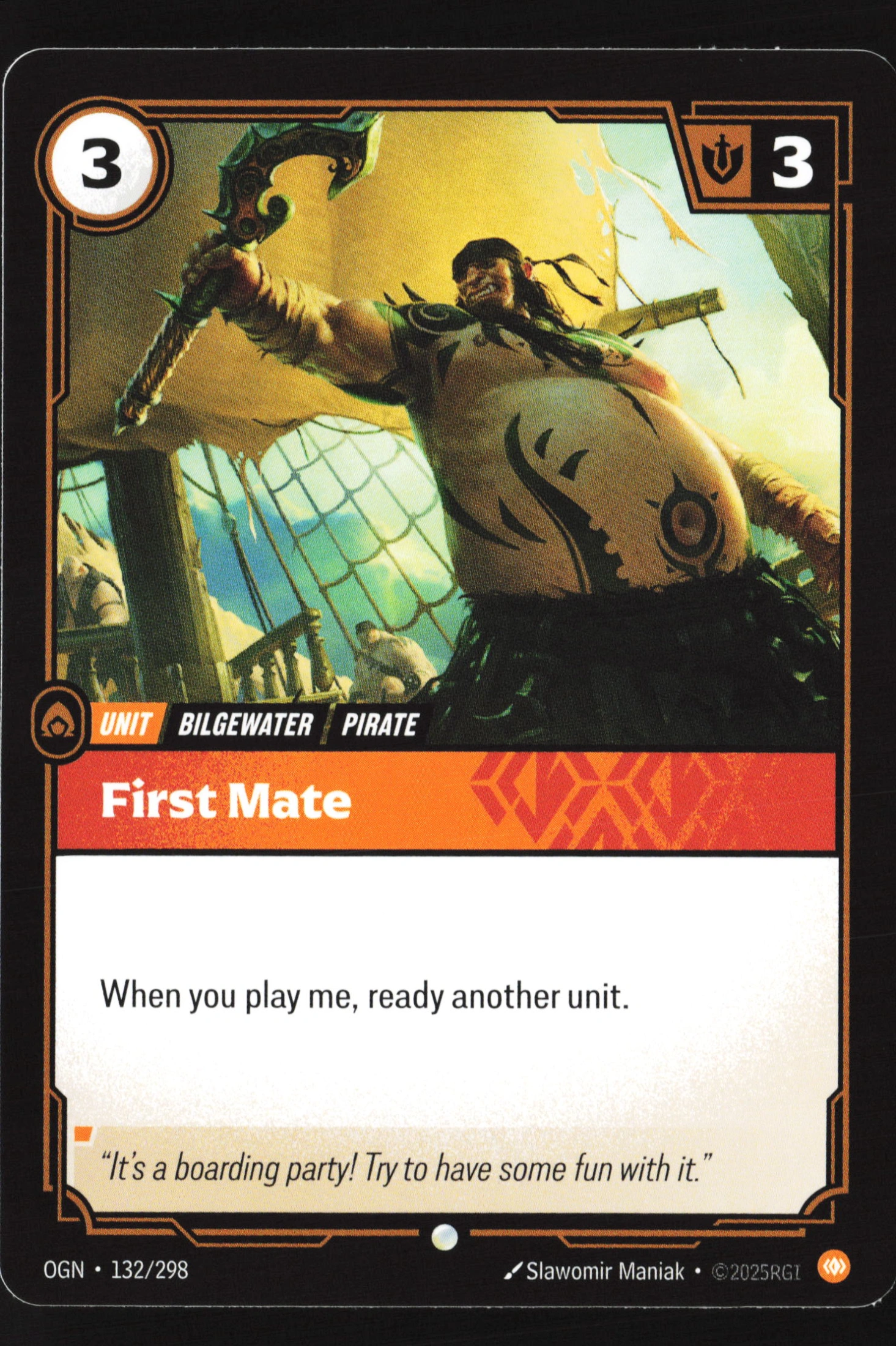 First Mate (OGN 132) — Voorkant