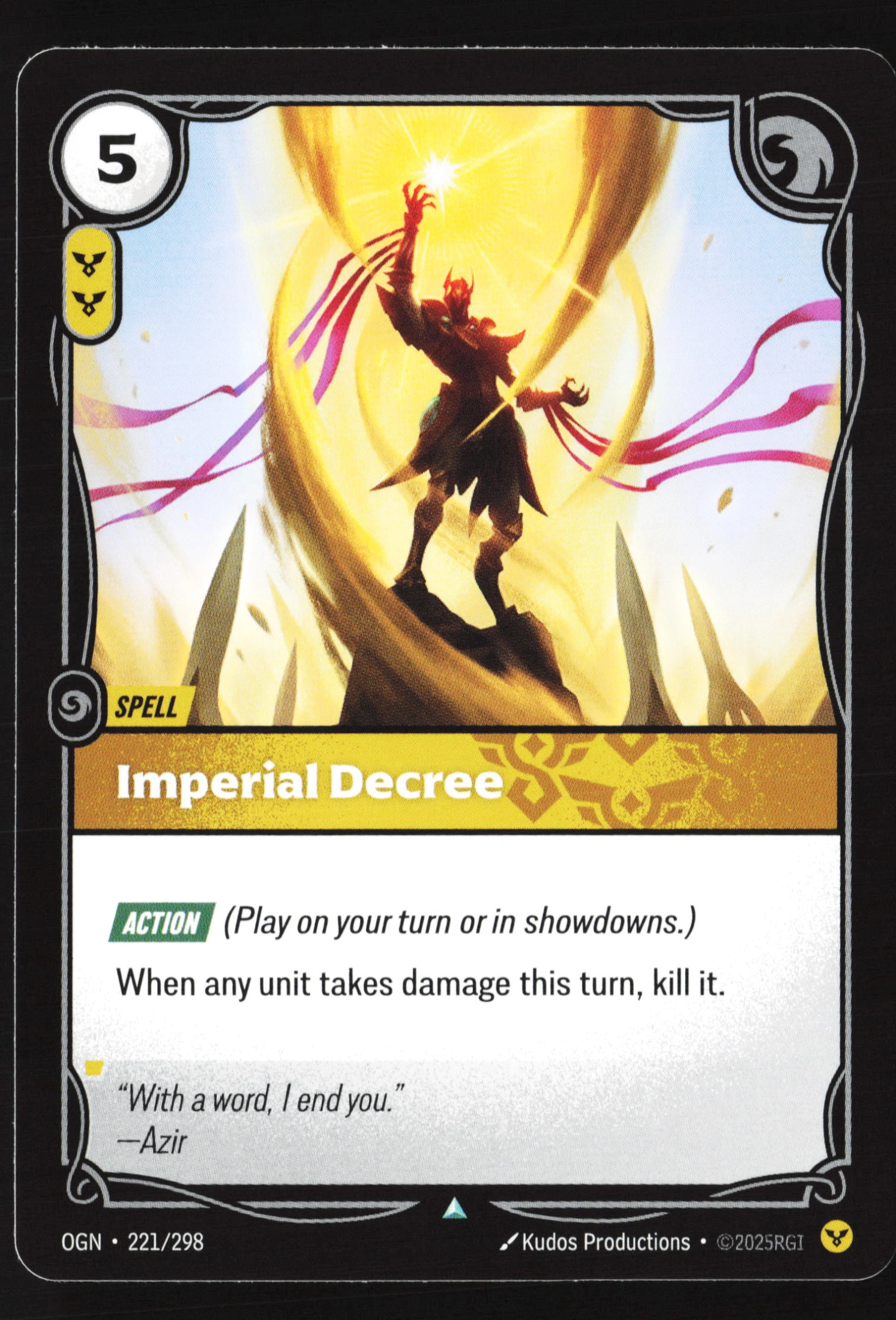 Imperial Decree (OGN 221) — Voorkant
