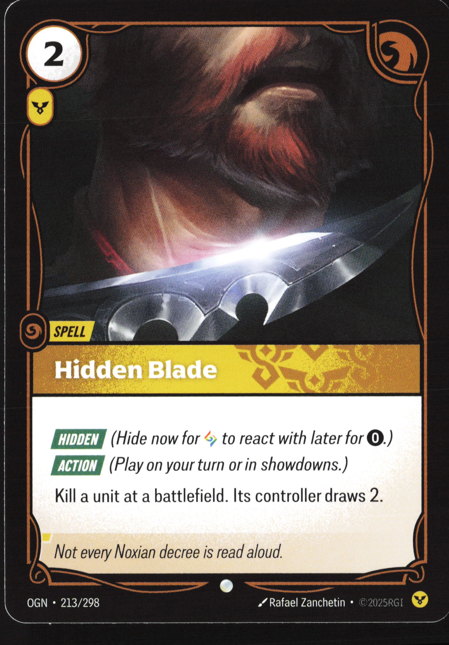 Hidden Blade (OGN 213) — Voorkant