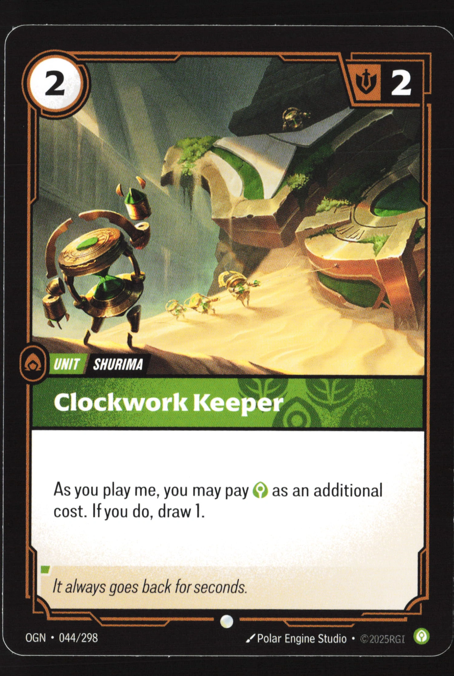 Clockwork Keeper (OGN 044) — Voorkant