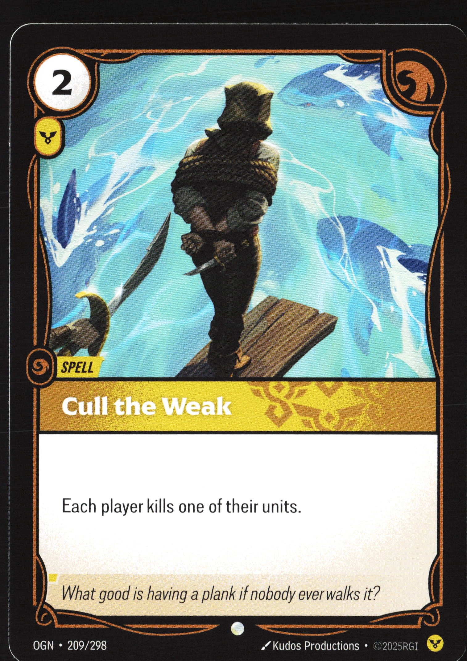 Cull The Weak (OGN 209) — Voorkant