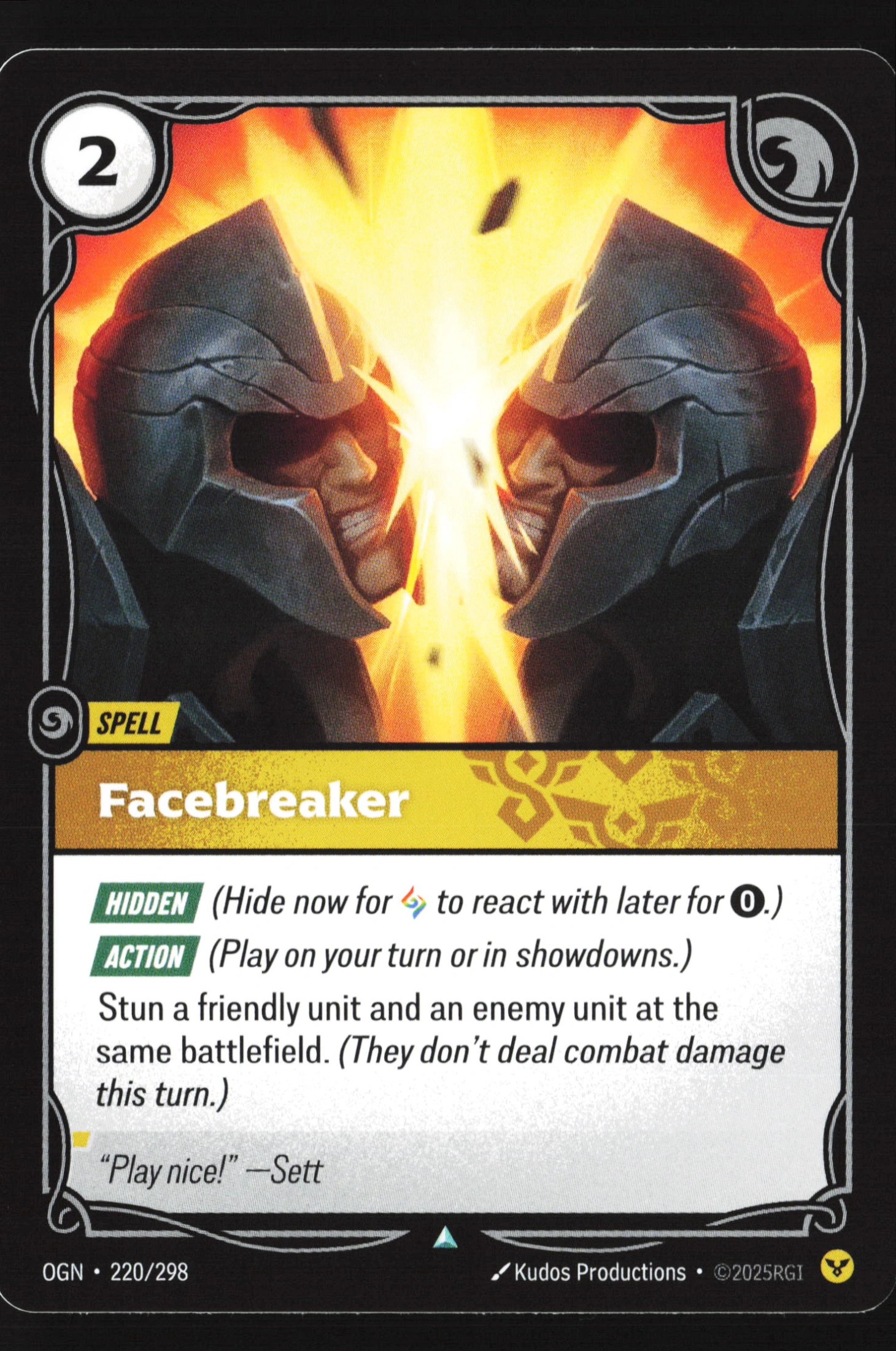 Facebreaker (OGN 220) — Voorkant