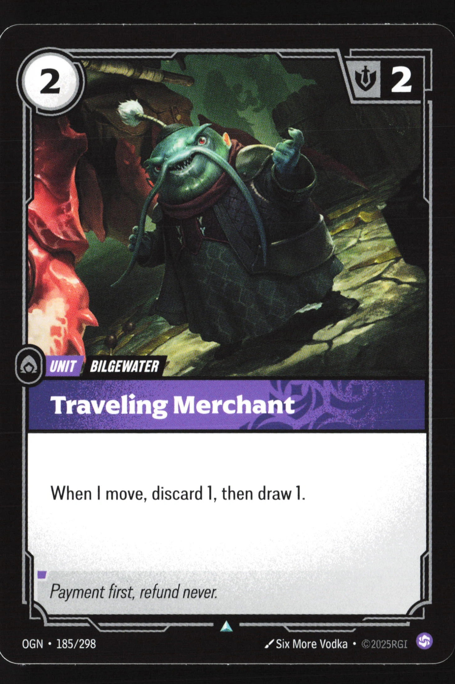 Traveling Merchant (OGN 185) — Voorkant