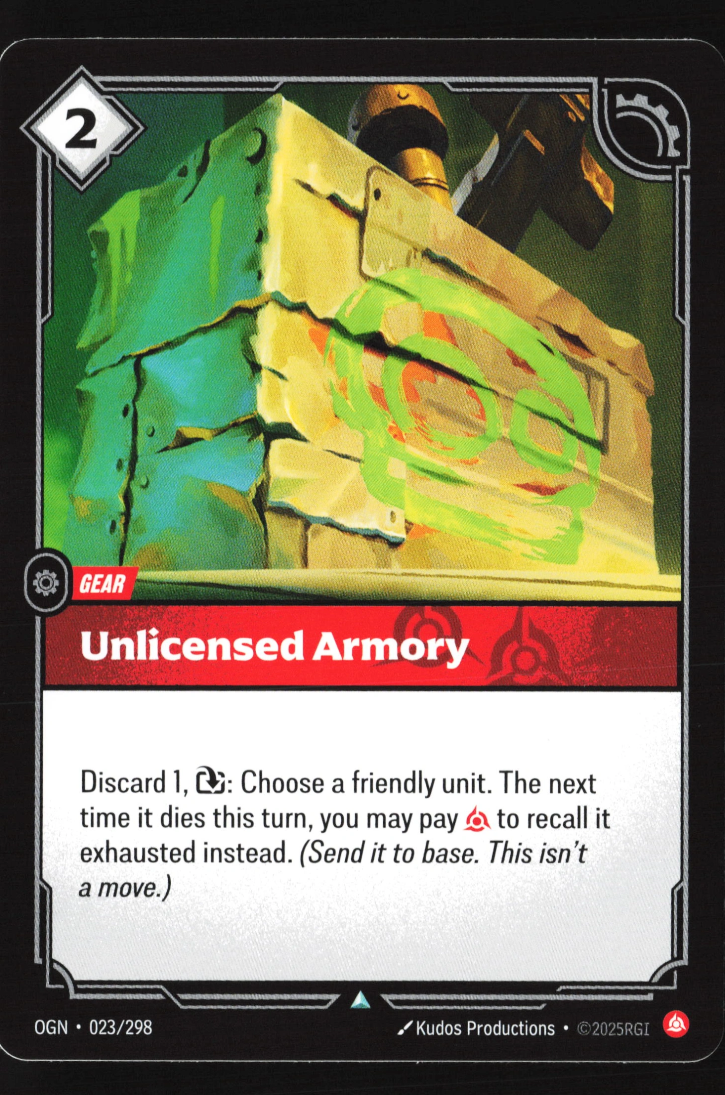 Unlicensed Armory (OGN 023) — Voorkant