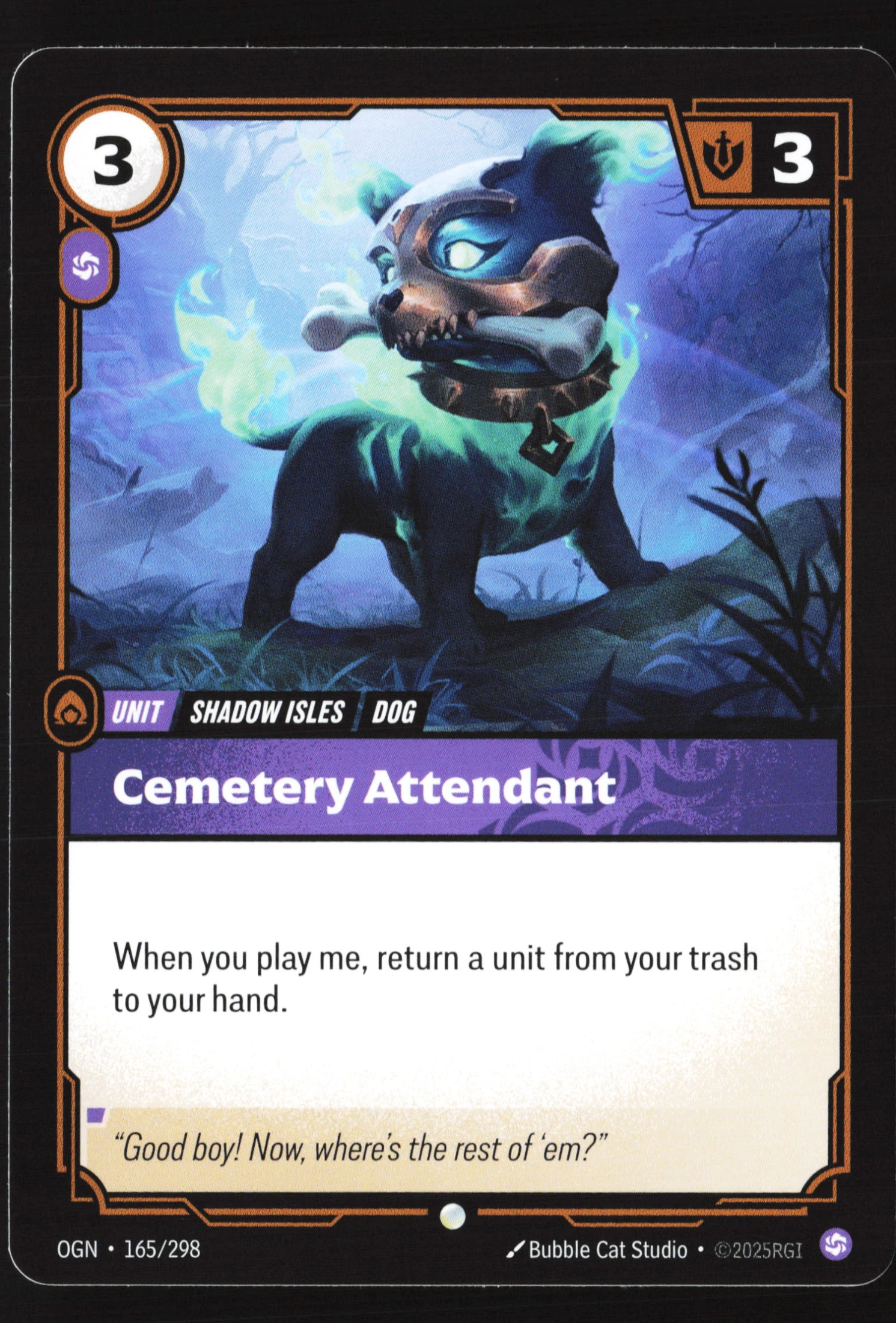Cemetery Attendant (OGN 165) — Voorkant