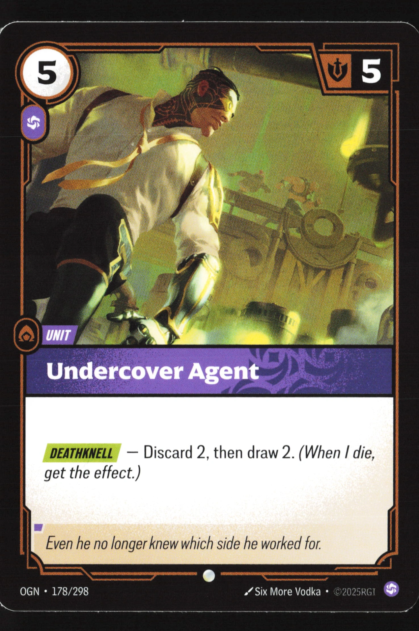 Undercover Agent (OGN 178) — Voorkant