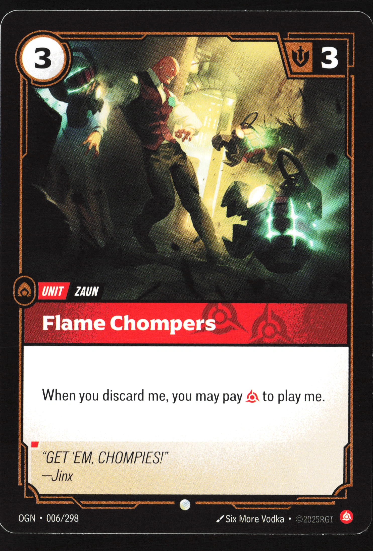Flame Chompers (OGN 006) — Voorkant