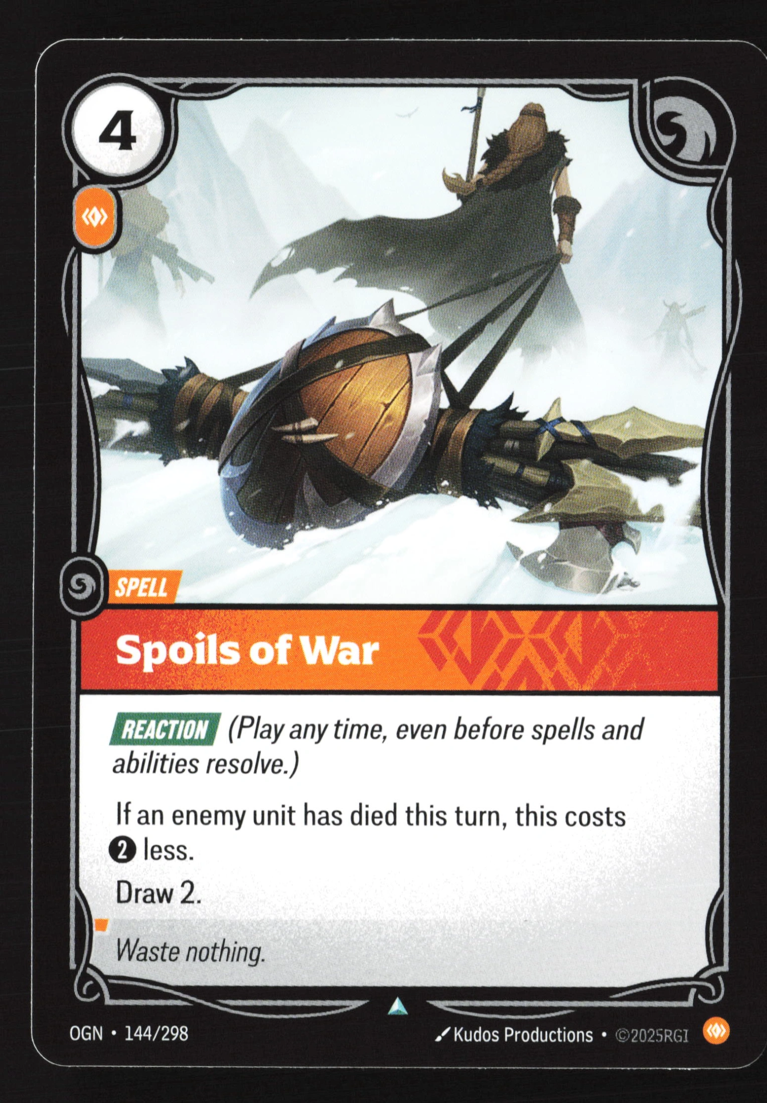 Spoils Of War (OGN 144) — Voorkant