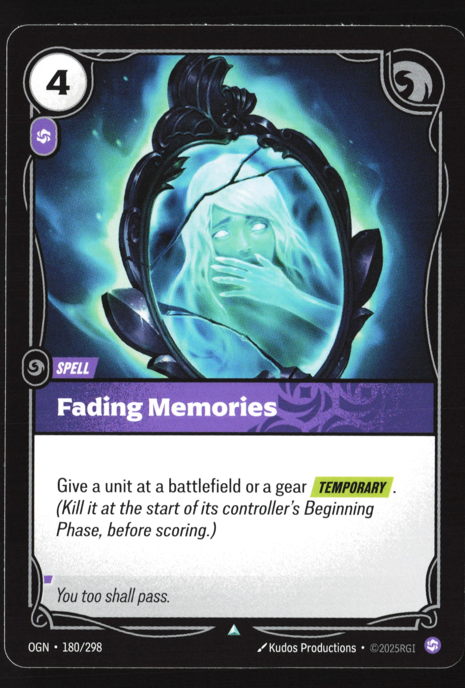 Fading Memories (OGN 180) — Voorkant