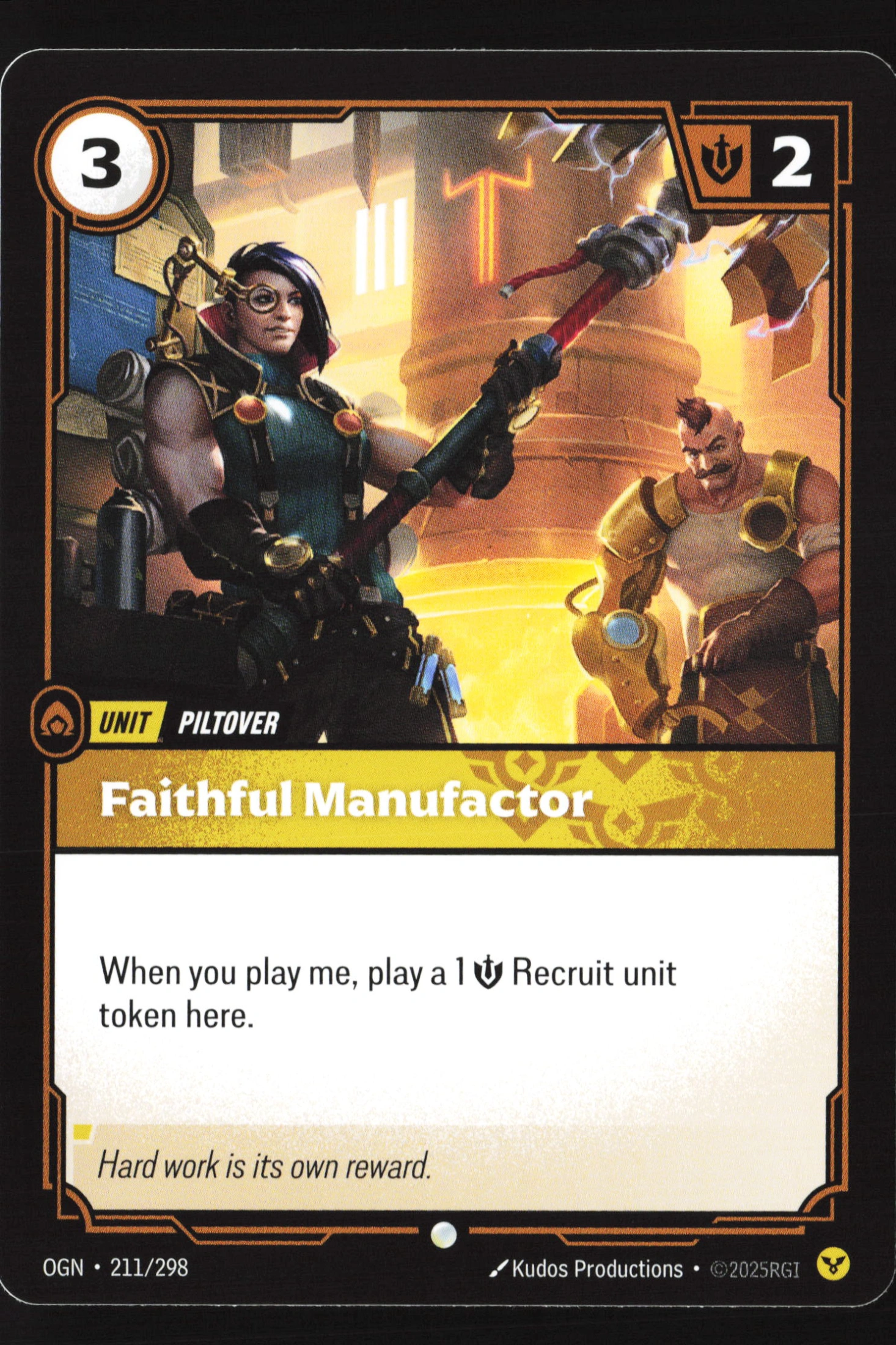 Faithful Manufactor (OGN 211) — Voorkant