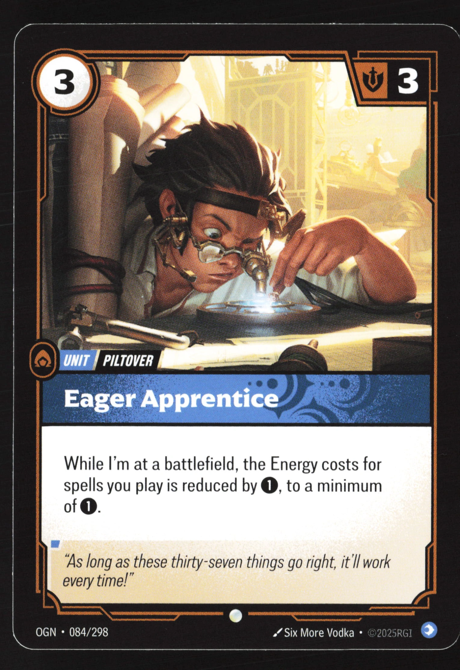 Eager Apprentice (OGN 084) — Voorkant