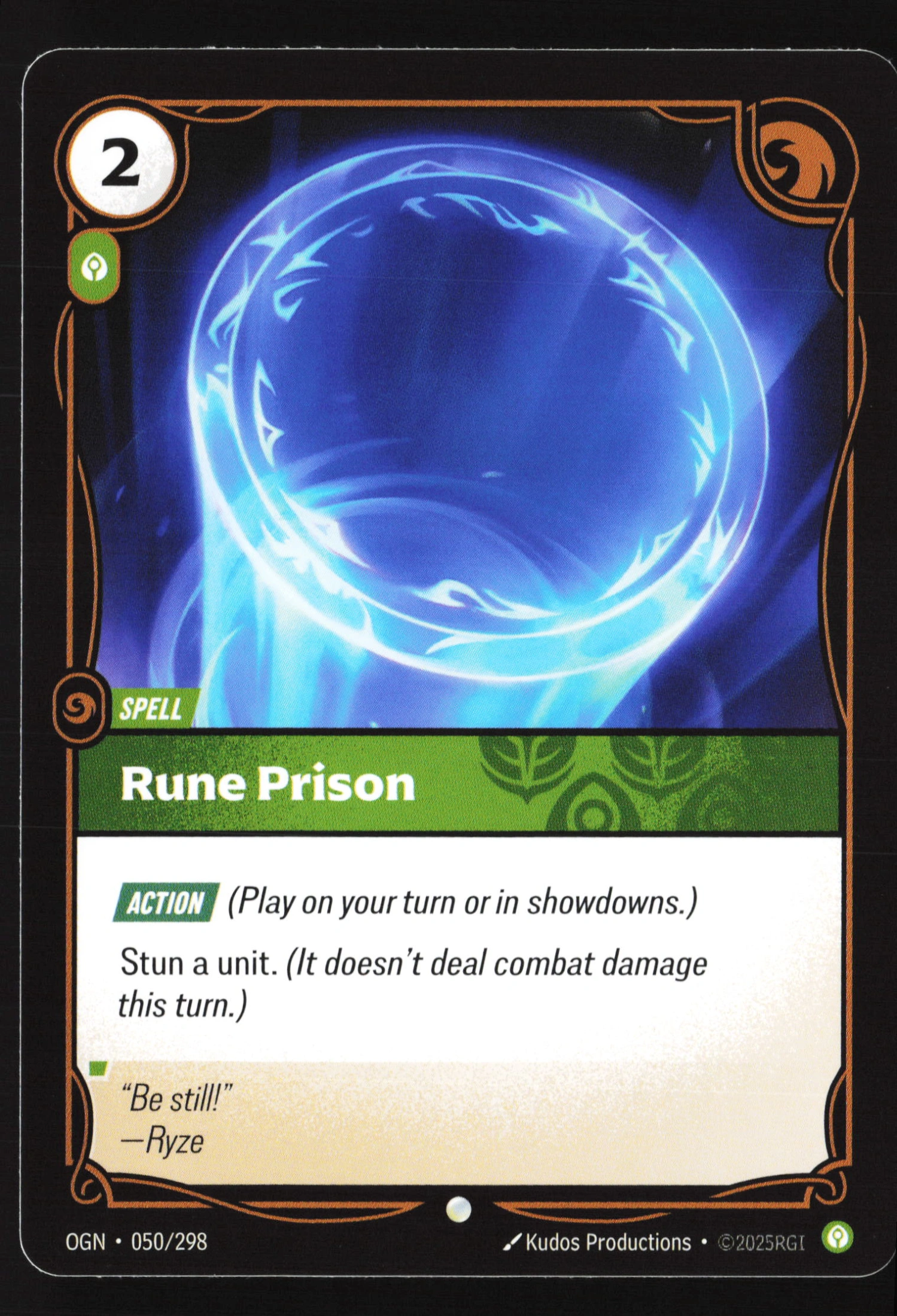 Rune Prison (OGN 050) — Voorkant