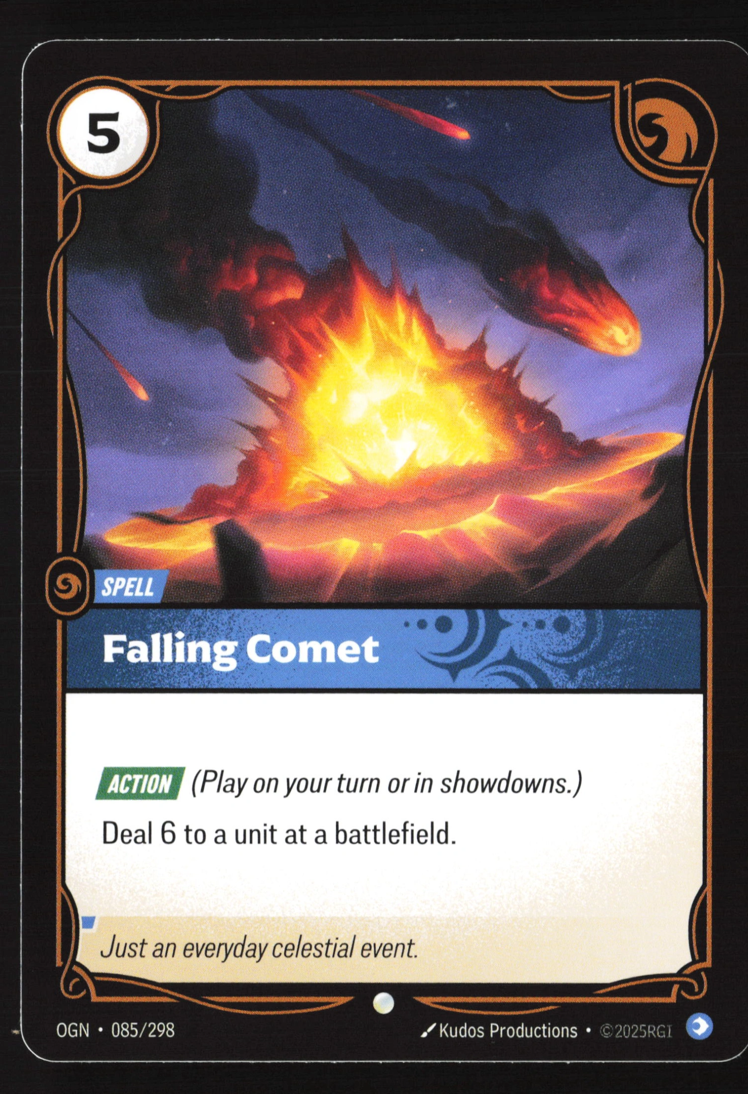 Falling Comet (OGN 085) — Voorkant
