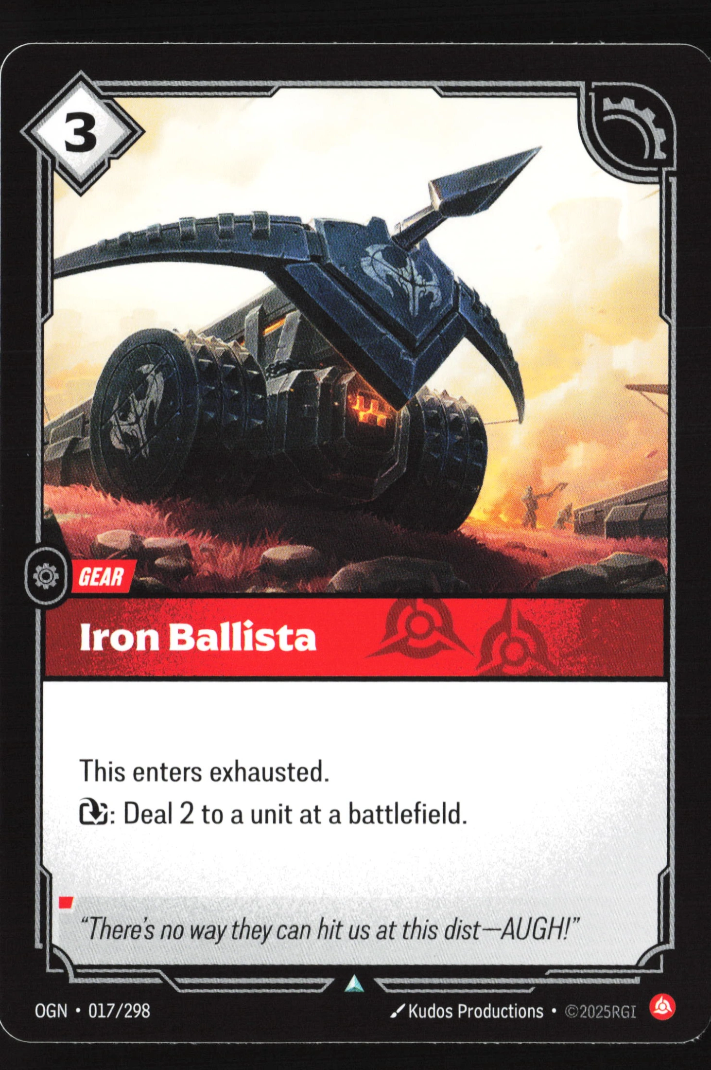 Iron Ballista (OGN 017) — Voorkant