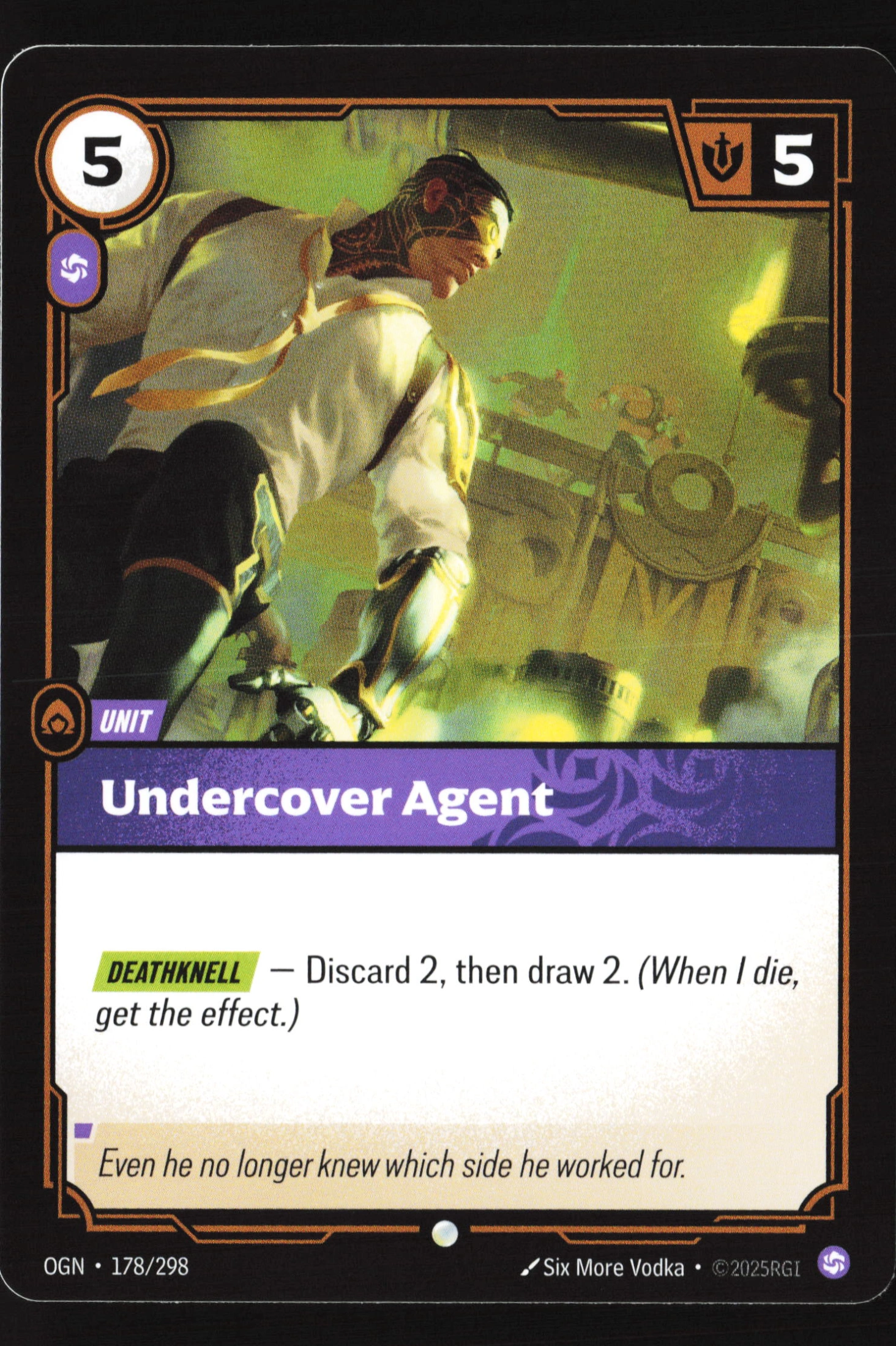 Undercover Agent (OGN 178) — Voorkant