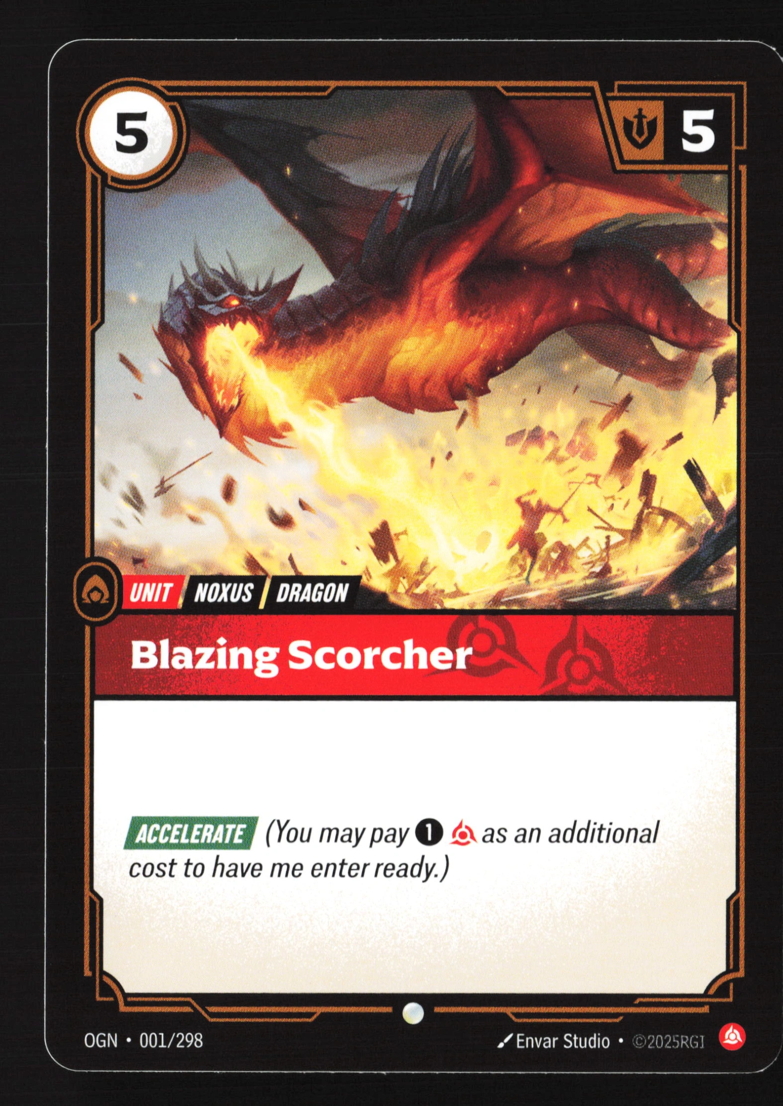 Blazing Scorcher (OGN 001) — Voorkant