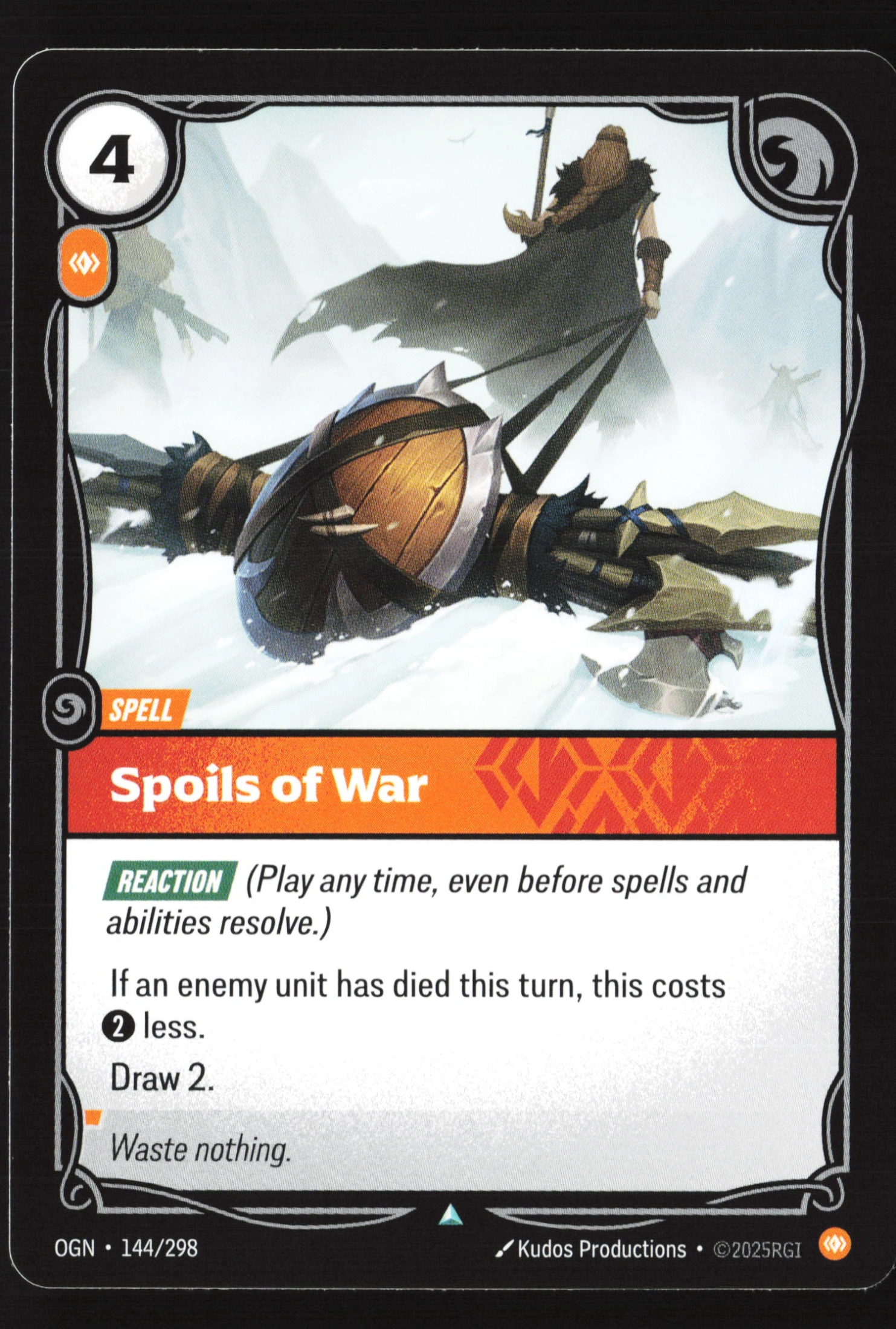 Spoils Of War (OGN 144) — Voorkant