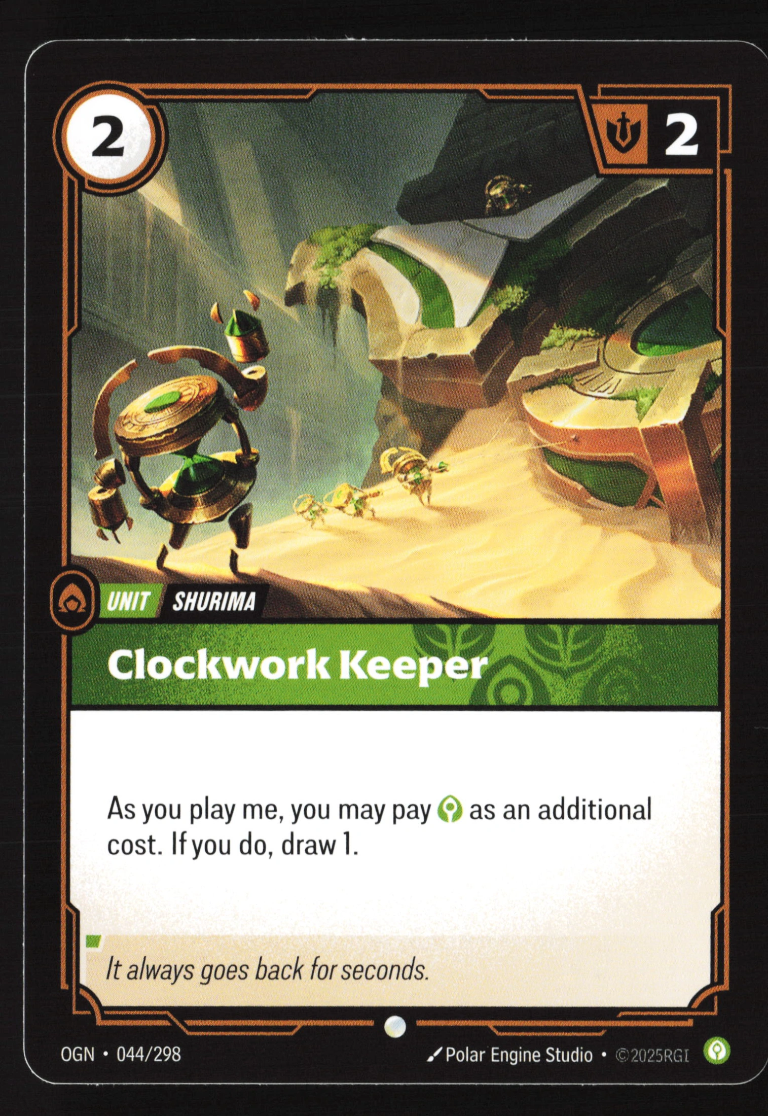 Clockwork Keeper (OGN 044) — Voorkant