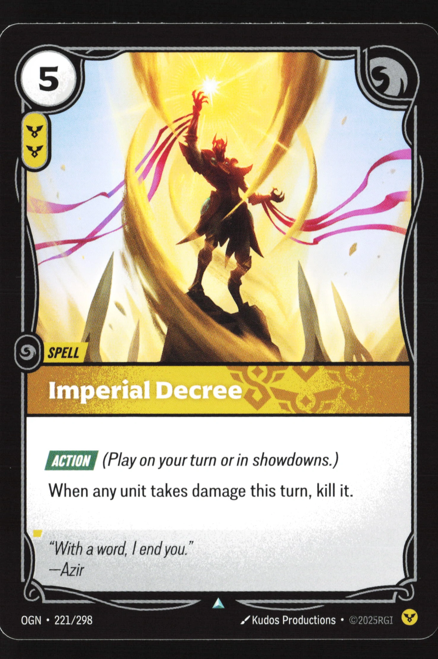 Imperial Decree (OGN 221) — Voorkant