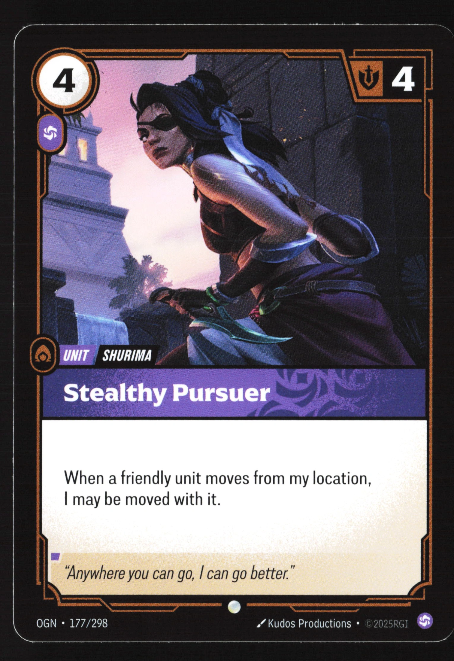Stealthy Pursuer (OGN 177) — Voorkant