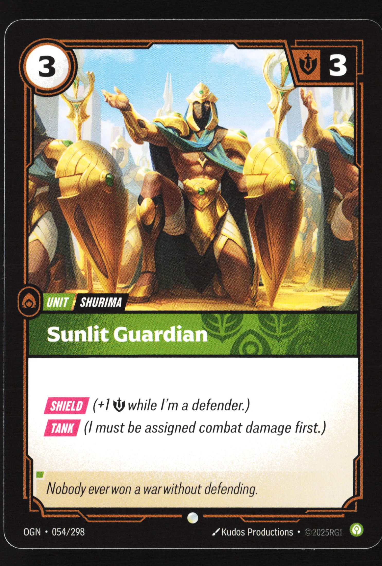 Sunlit Guardian (OGN 054) — Voorkant